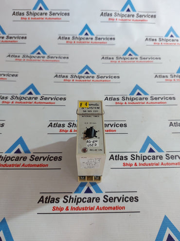 ELECTROMATIC S-SYSTEM SB 165 220 INTERVAL TIMER 220V AC AG614