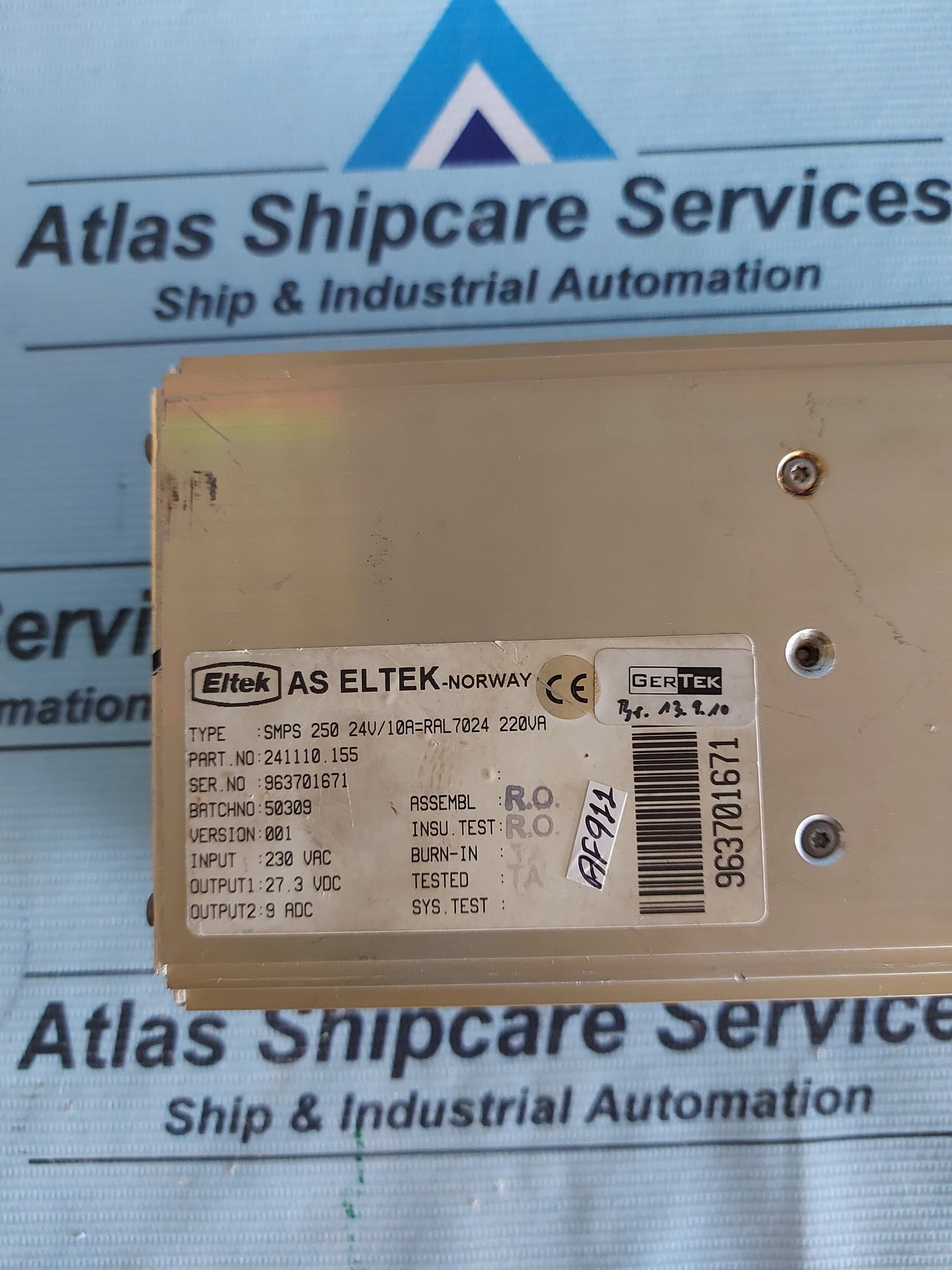 ELTEK SMPS 250 POWER SUPPLY 241110.155