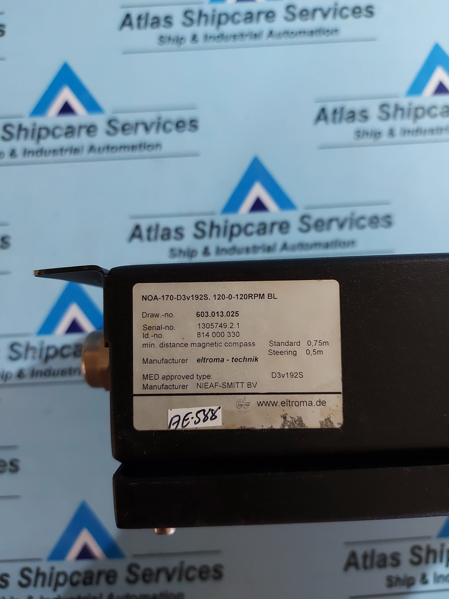 ELTROMA-TECHNIK NOA-170-D3v192S RUDDER ANGLE INDICATOR