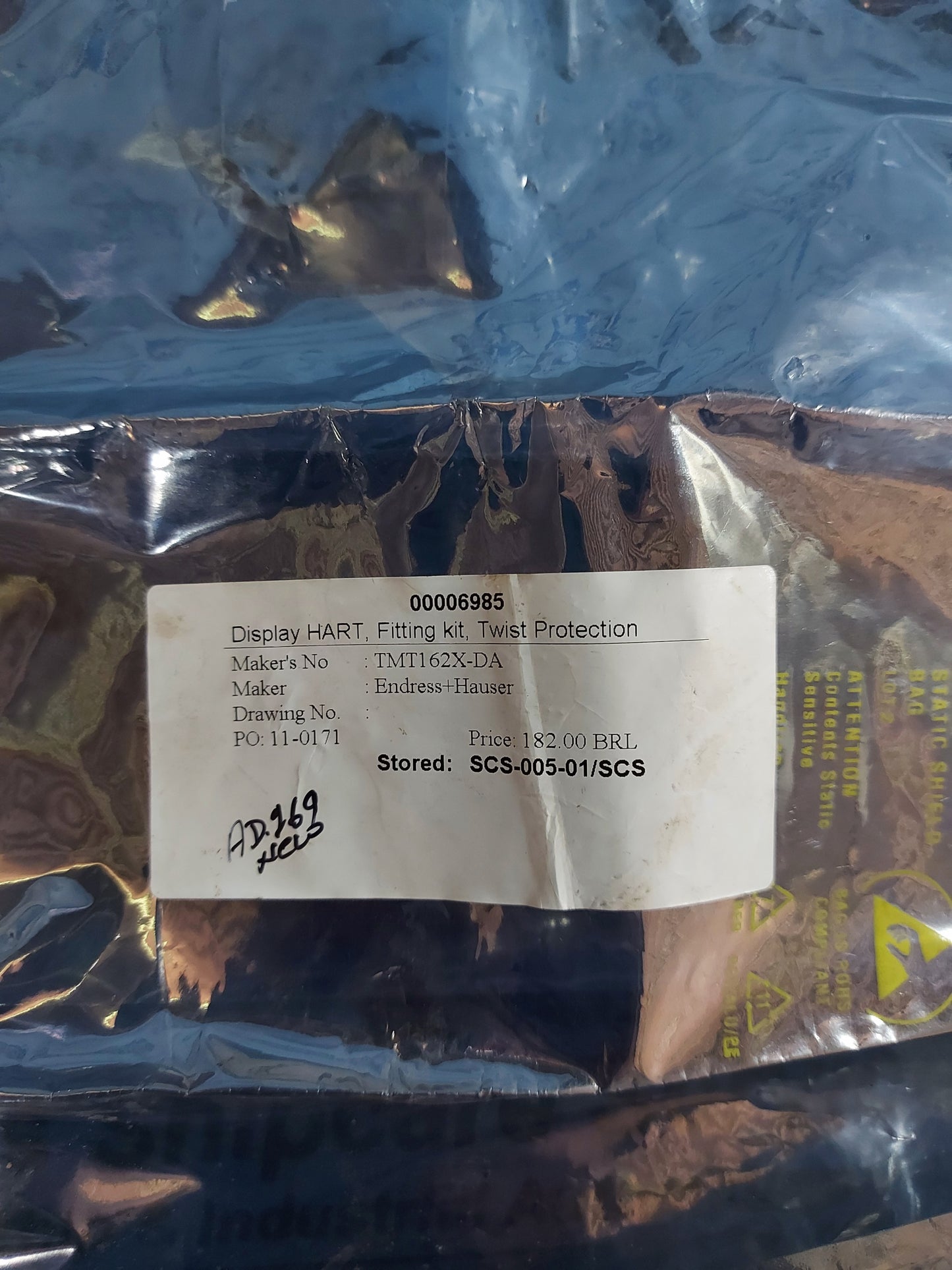 ENDRESS+HAUSER TMT162X-DA TWIST PROTECTION HART DISPLAY