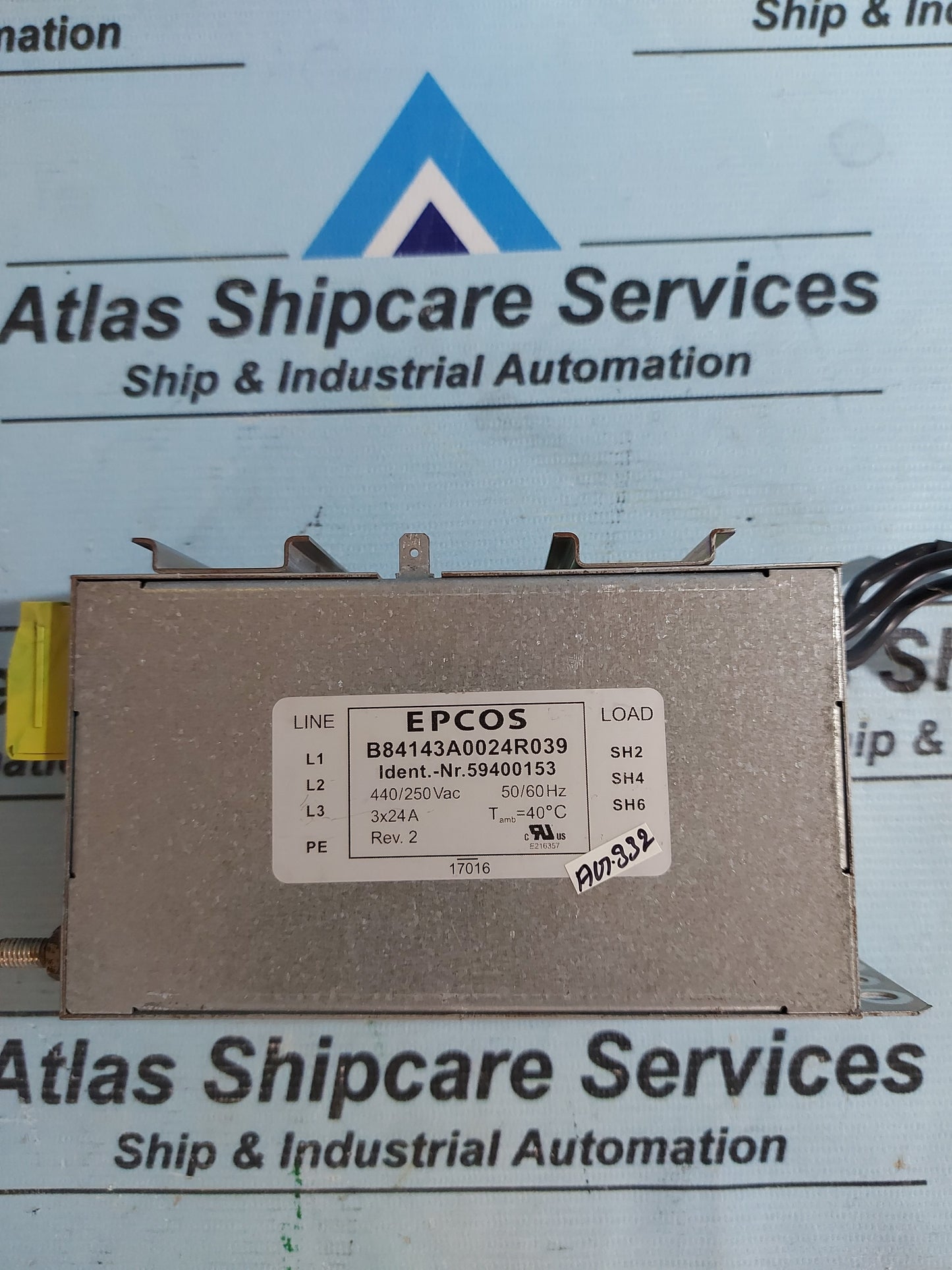 EPCOS B84143A0024R039 440/250VAC 3x24A FILTER AG332