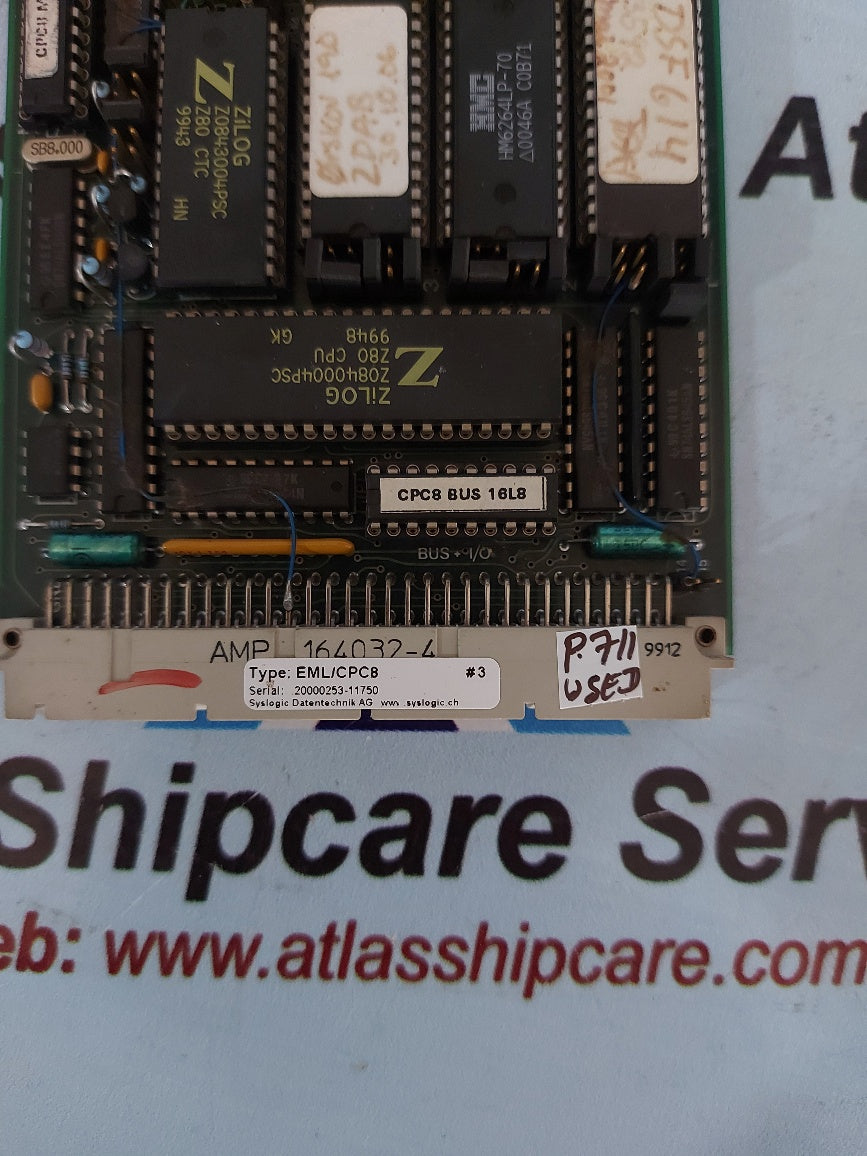Eurolog Z80 EML-CPC8 Syslogic Datentechnik Cpu Board