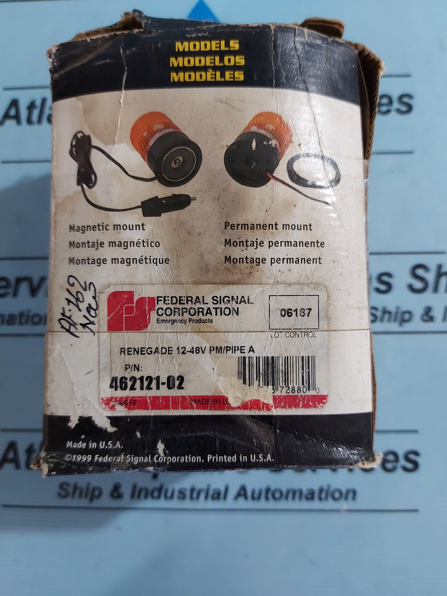 FEDERAL SIGNAL STROBE RENEGADE 462121-02 12-48V PM/PIPE A