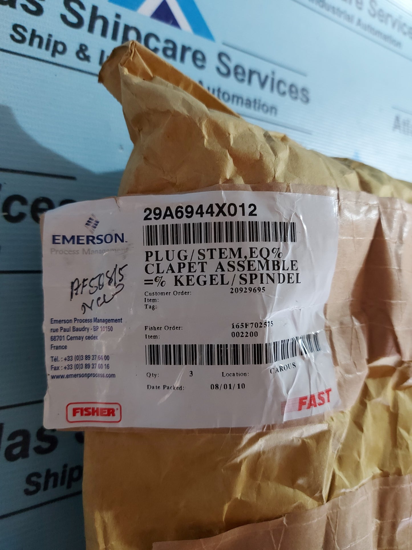 FISHER 29A6944X012 STEM PLUG ASSEMBLY