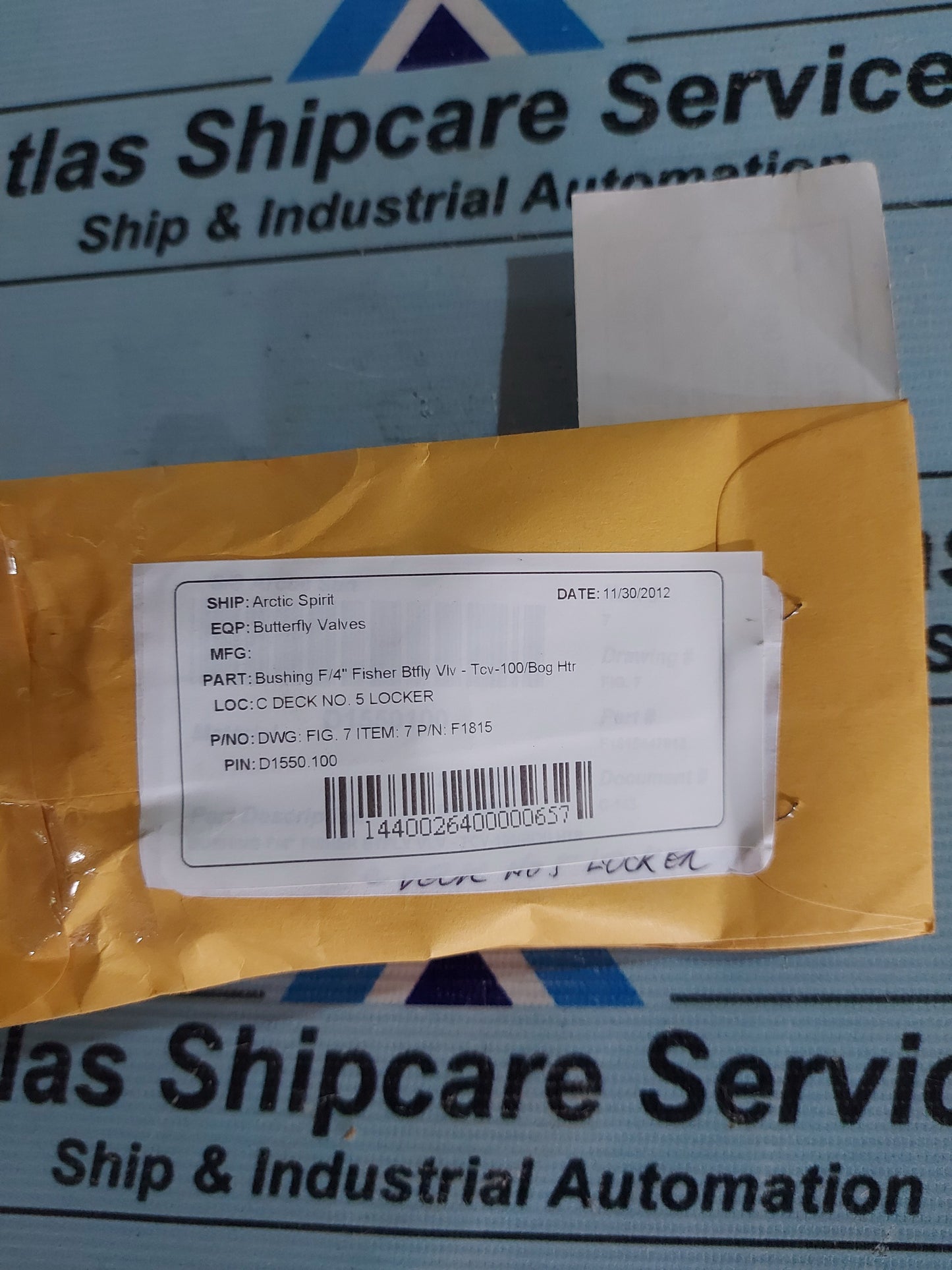 FISHER F1815547812 BUSHING