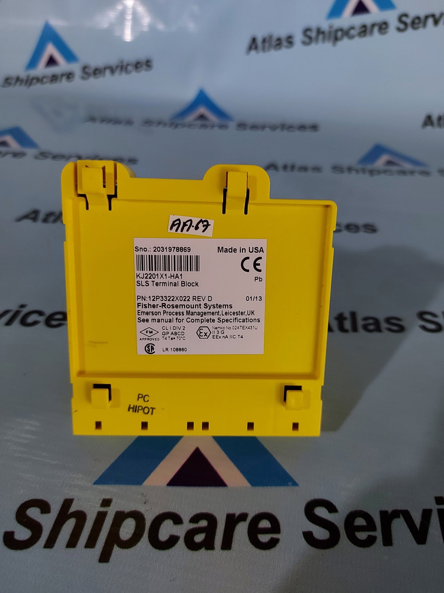 FISHER-ROSEMOUNT KJ2201X1-HA1 SLS TERMINAL BLOCK 12P3322X022