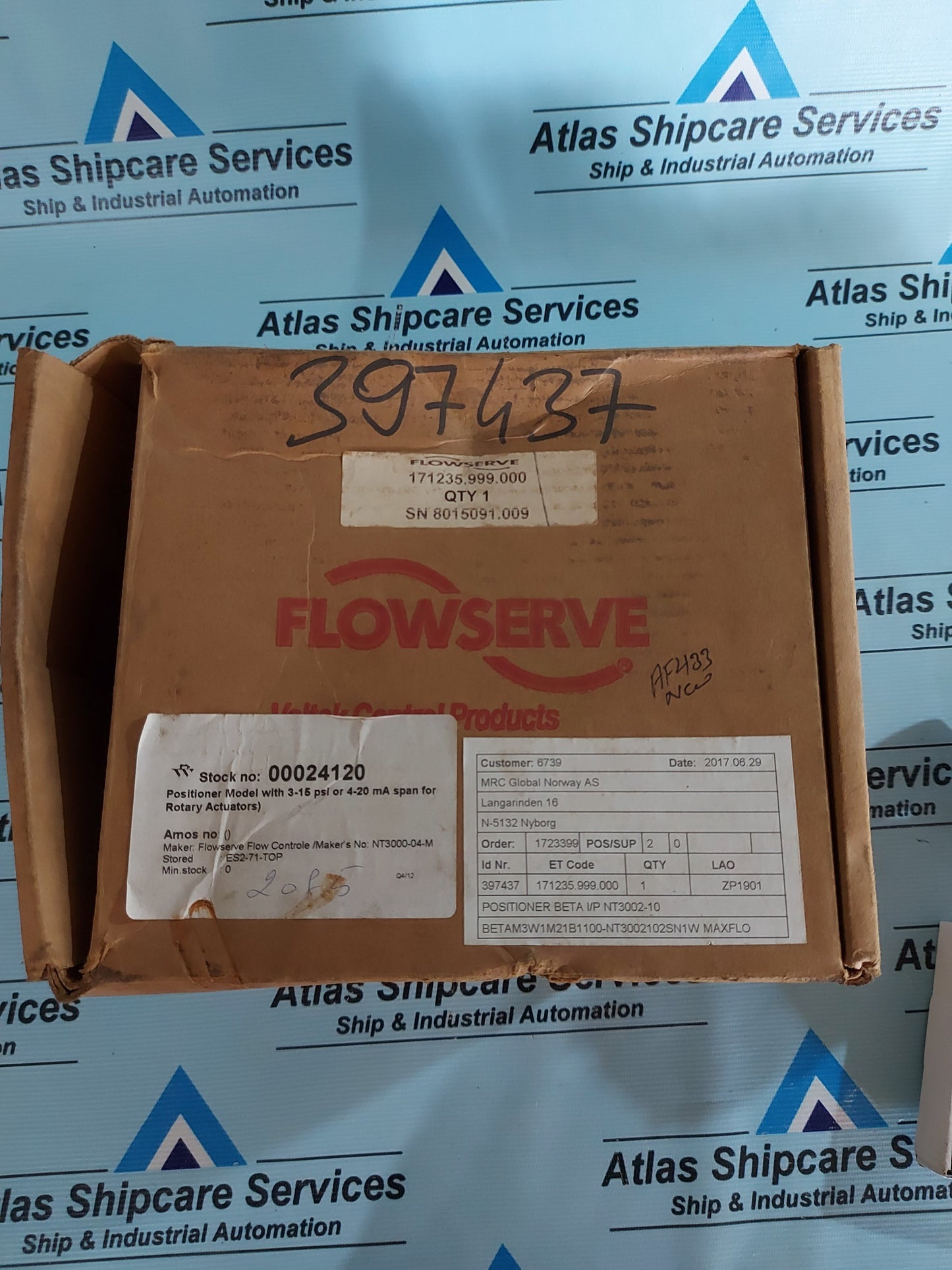 FLOWSERVE NT3000 TRANSDUCER CONVERTER VALVE POSITIONER