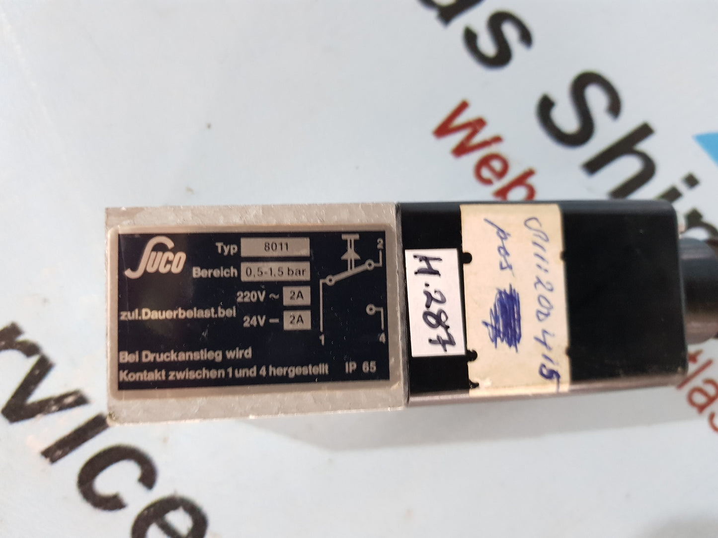 FUCO 8011 PRESSURE SWITCH H287