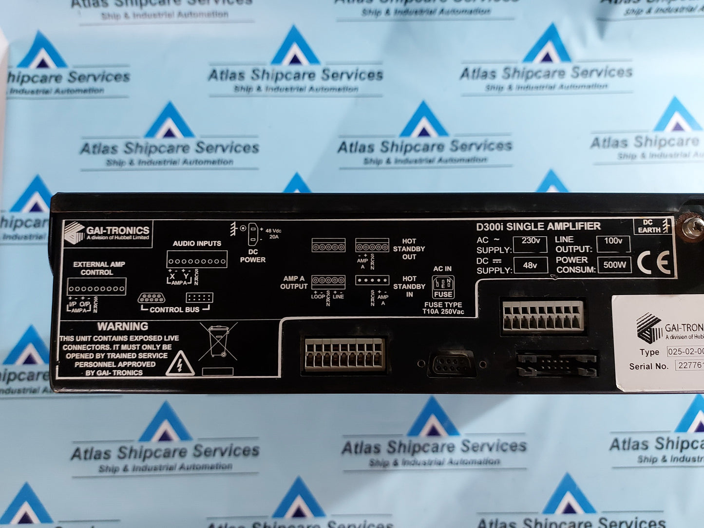 GAI-TRONICS D300i SINGLE AMPLIFIER 025-02-0030-101