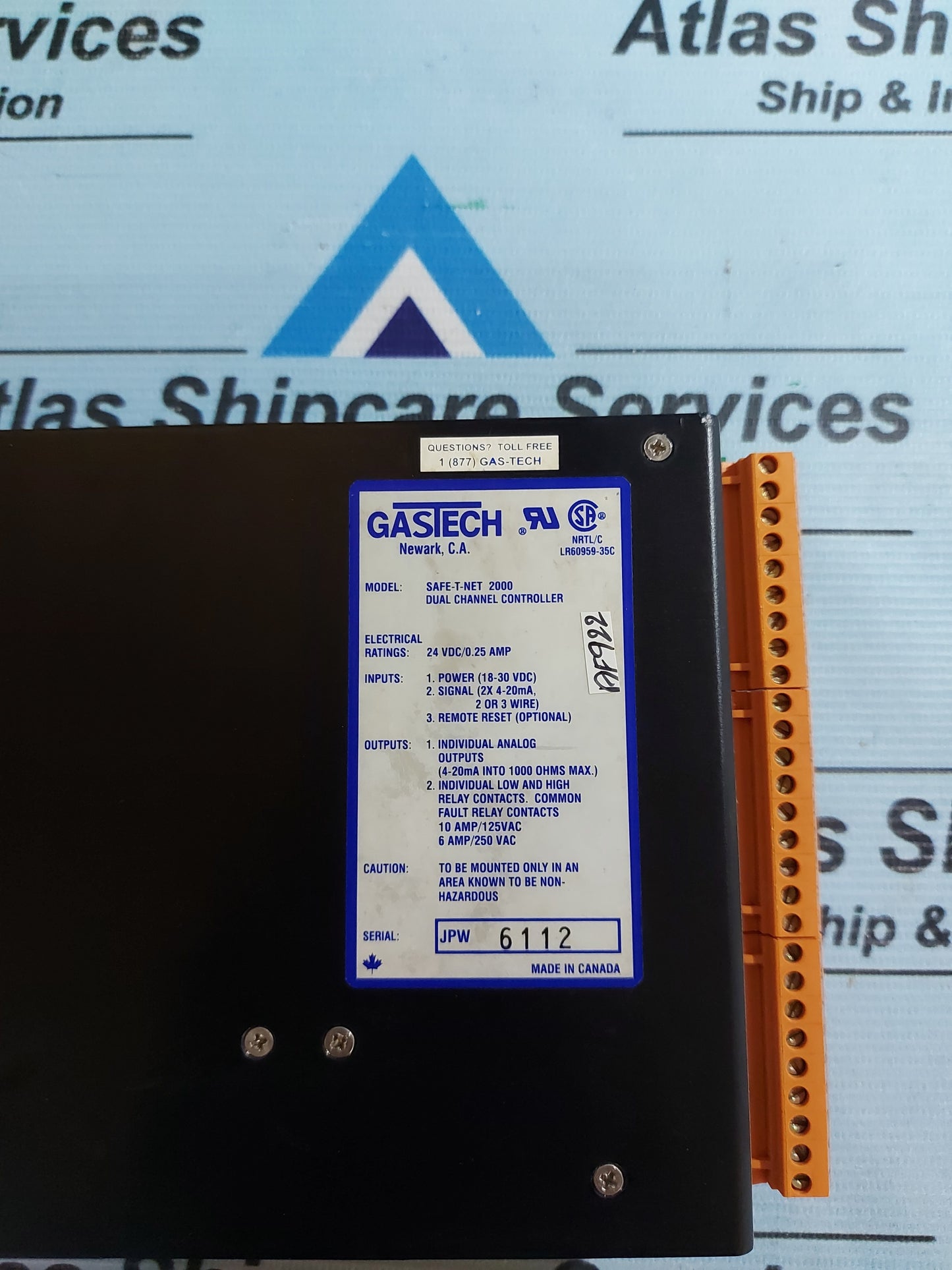 GASTECH SAFE-T-NET DUAL CHANNEL CONTROLLER