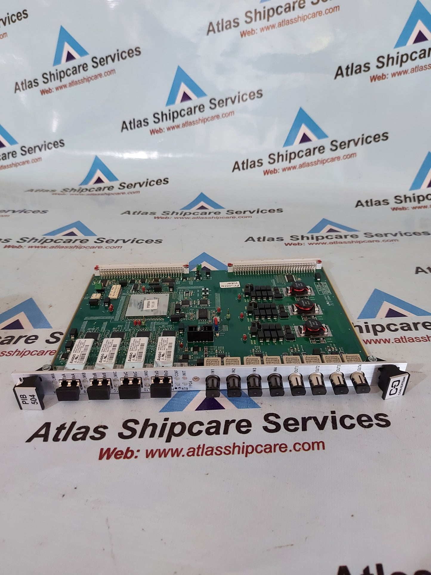 GE ALSTOM PIB504 FIBER OPTIC INTERFACE BOARD