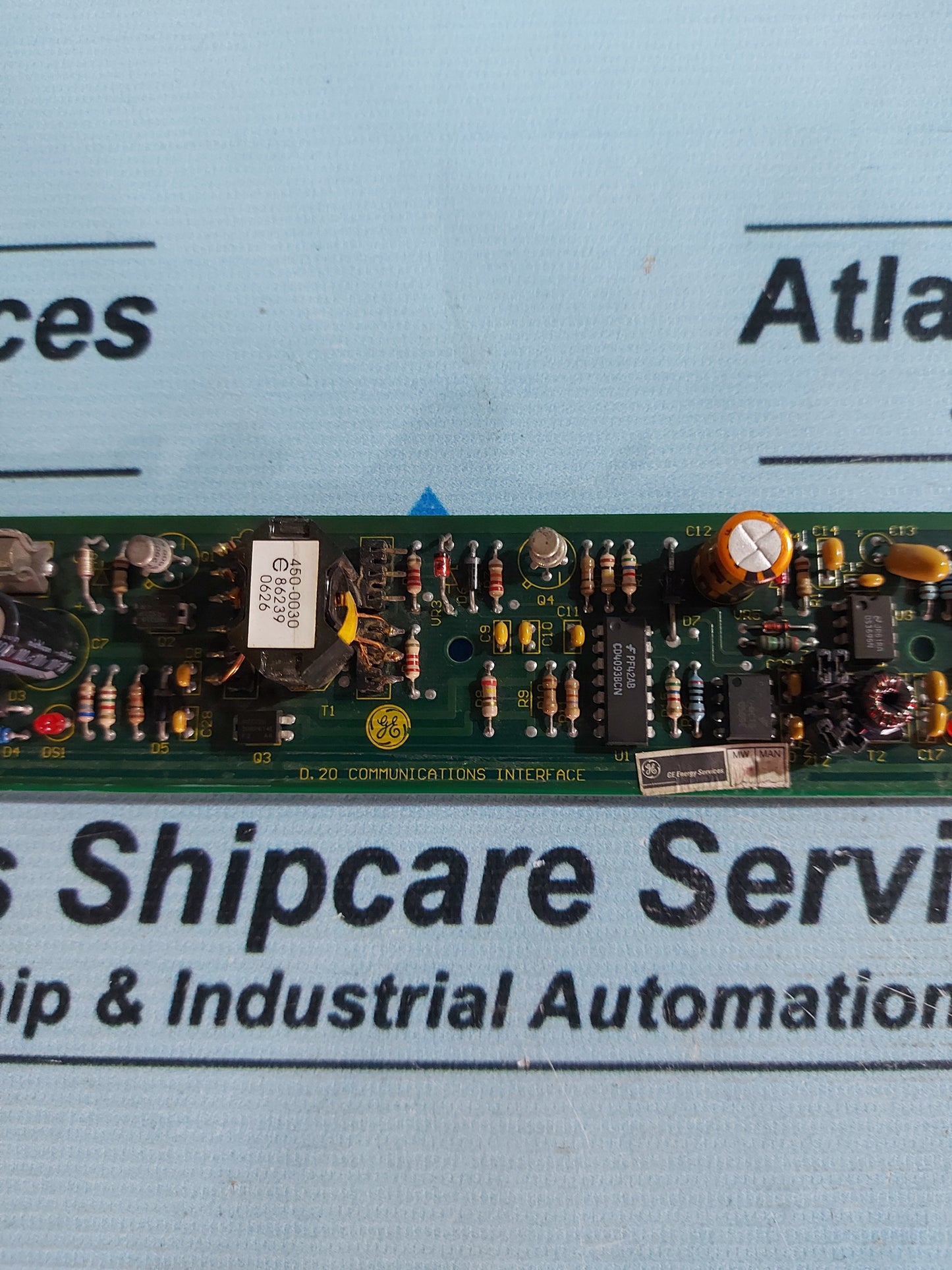 GE D.20 COMMUNICATIONS INTERFACE PCB CARD
