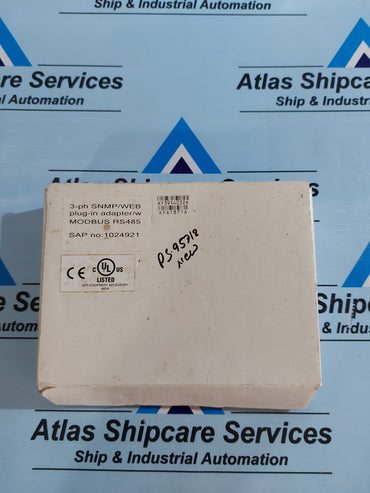GE DIGITAL ENERGY 1024921 3-ph SNMP/WEB PLUG-IN ADAPTER VERSION A