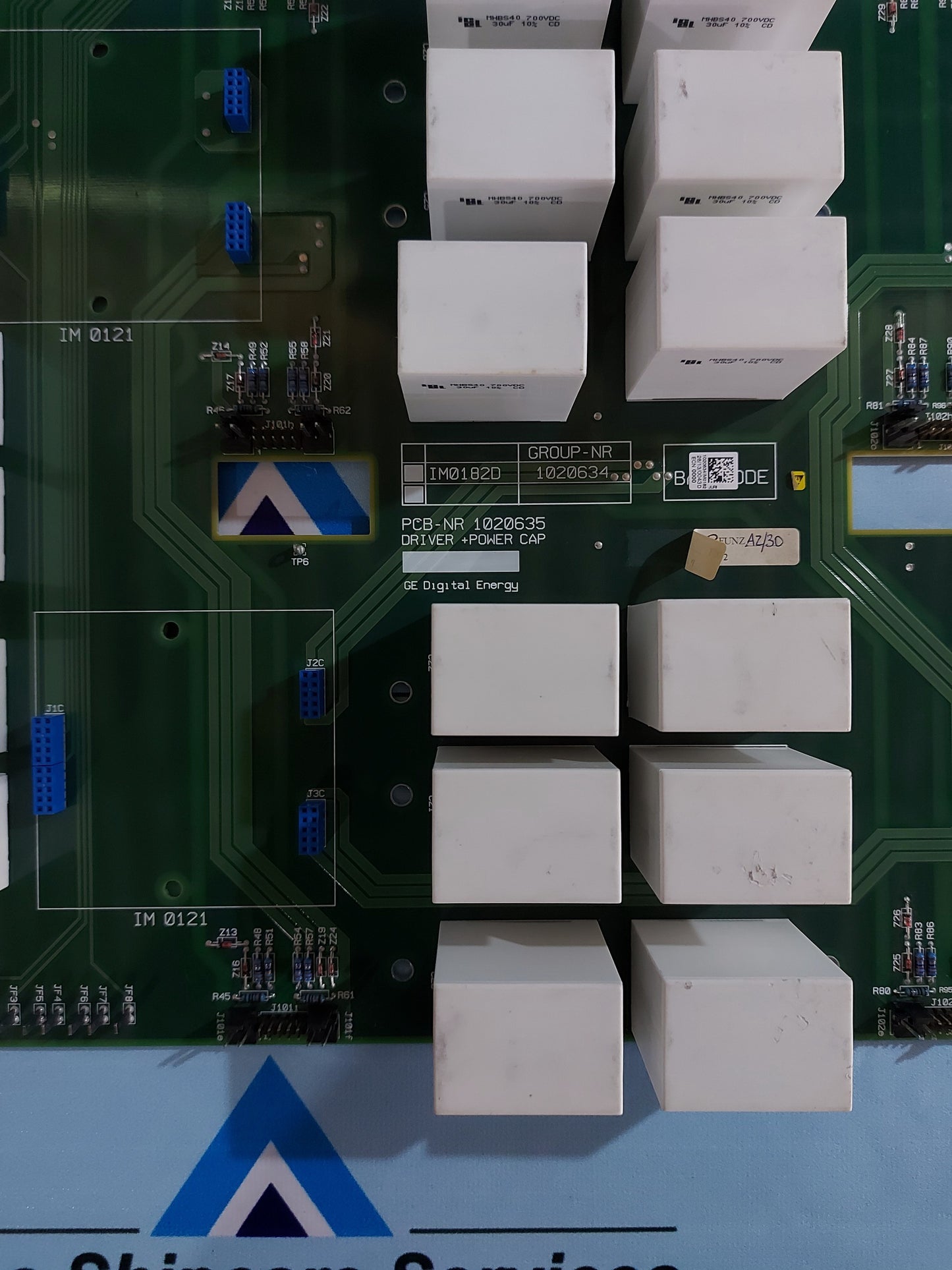GE DIGITAL ENERGY IM0182D 1020634 DRIVER +POWER CAP BOARD