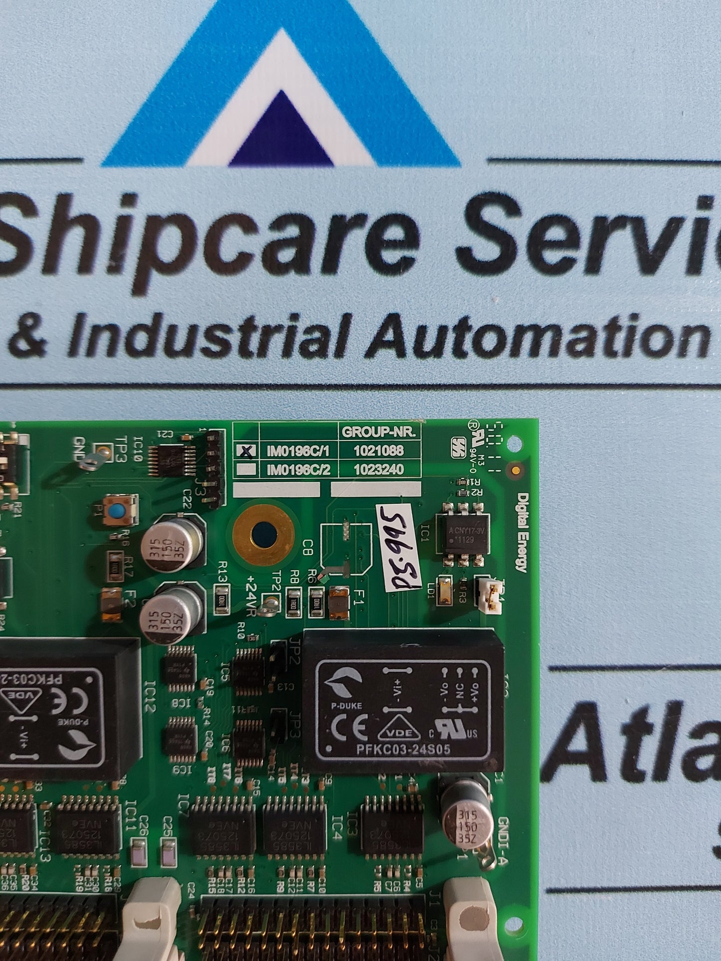 GE DIGITAL ENERGY IM0196C/1 1021088 PCB CARD