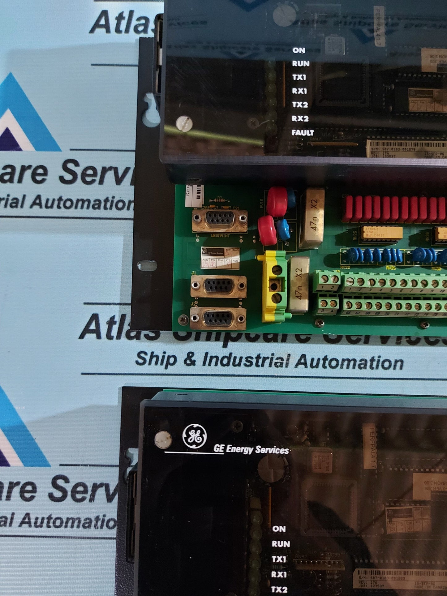 GE ENERGY SERVICES WESDAC D20 SHV2 LOGIC PANEL P/N 507-0103-001279