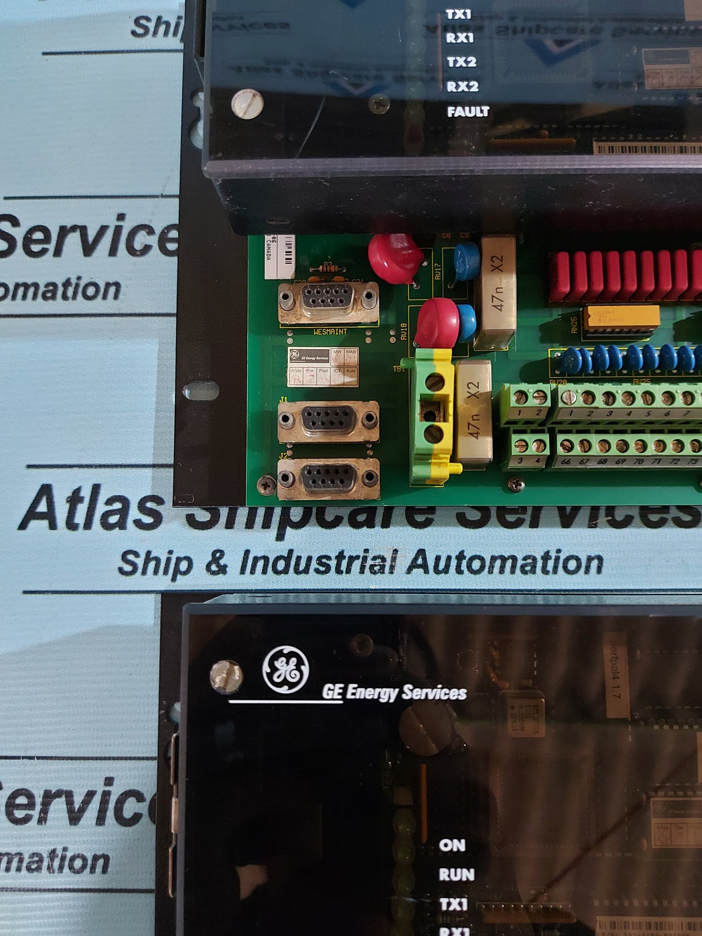 GE ENERGY SERVICES WESDAC D20 SHV2 LOGIC PANEL P/N 507-0103-001295