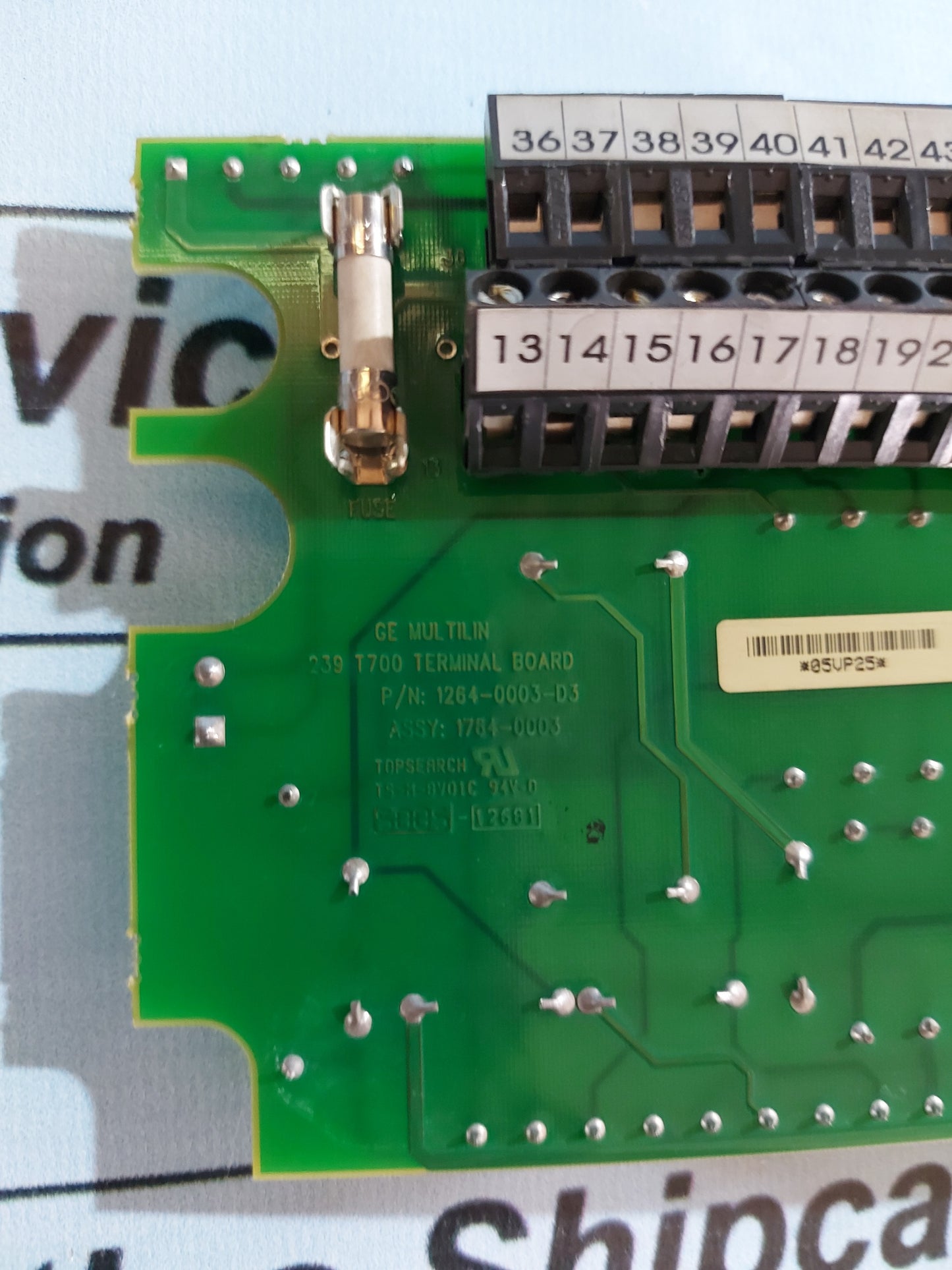 GE MULTILIN 1264-0003-D3 239 T700 TERMINAL BOARD