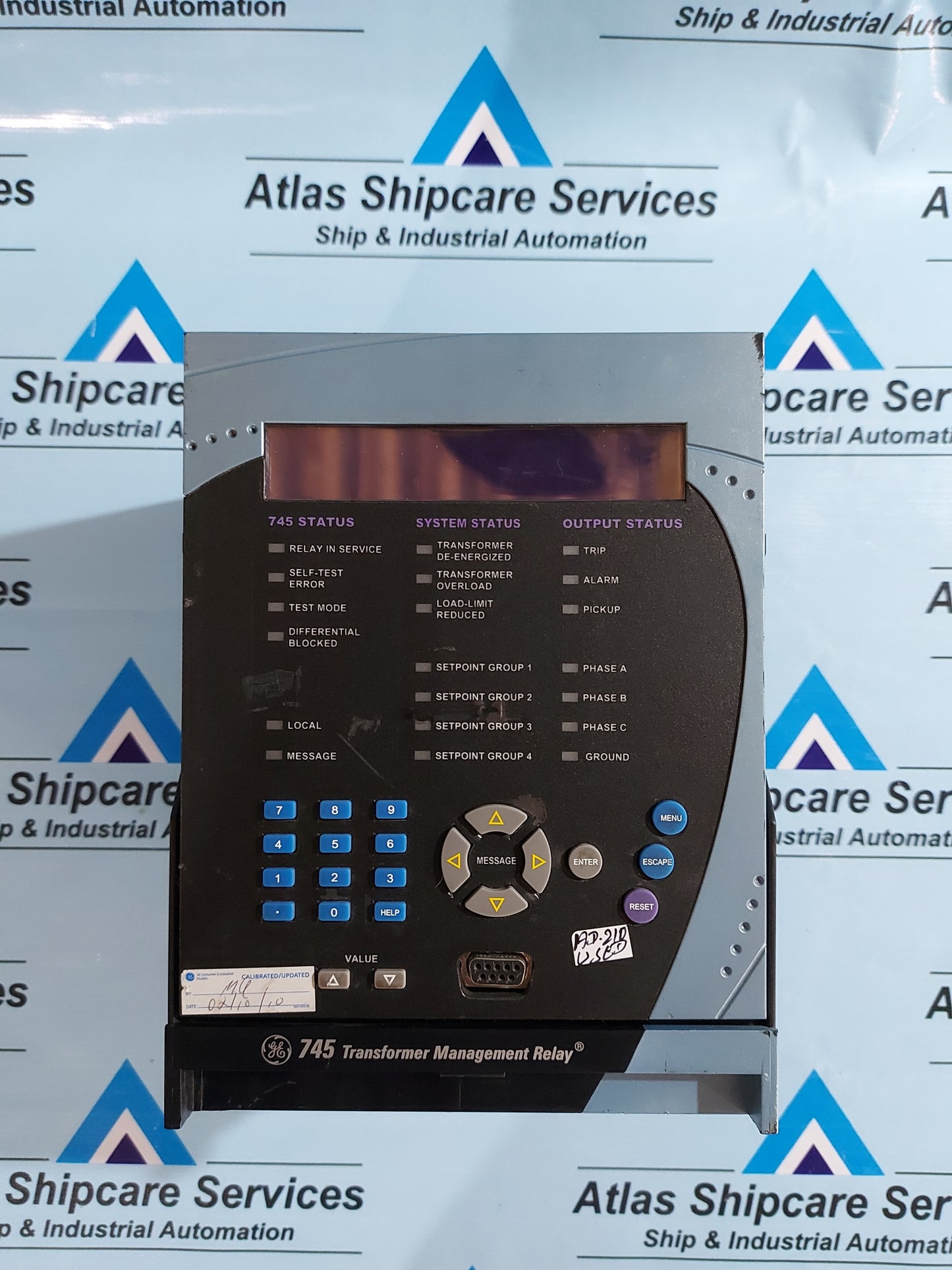 GE MULTILIN 745 TRANFORMER MANAGEMENT RELAY 745-W2-P1-G1-HI-A-R-E