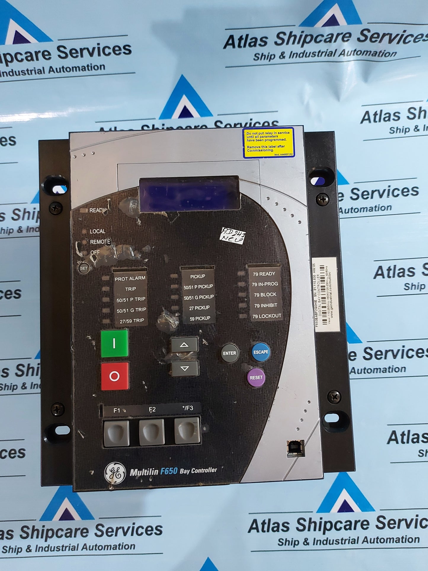 GE MULTILIN F650 DIGITAL BAY CONTROLLER F650BABF2G0HIE