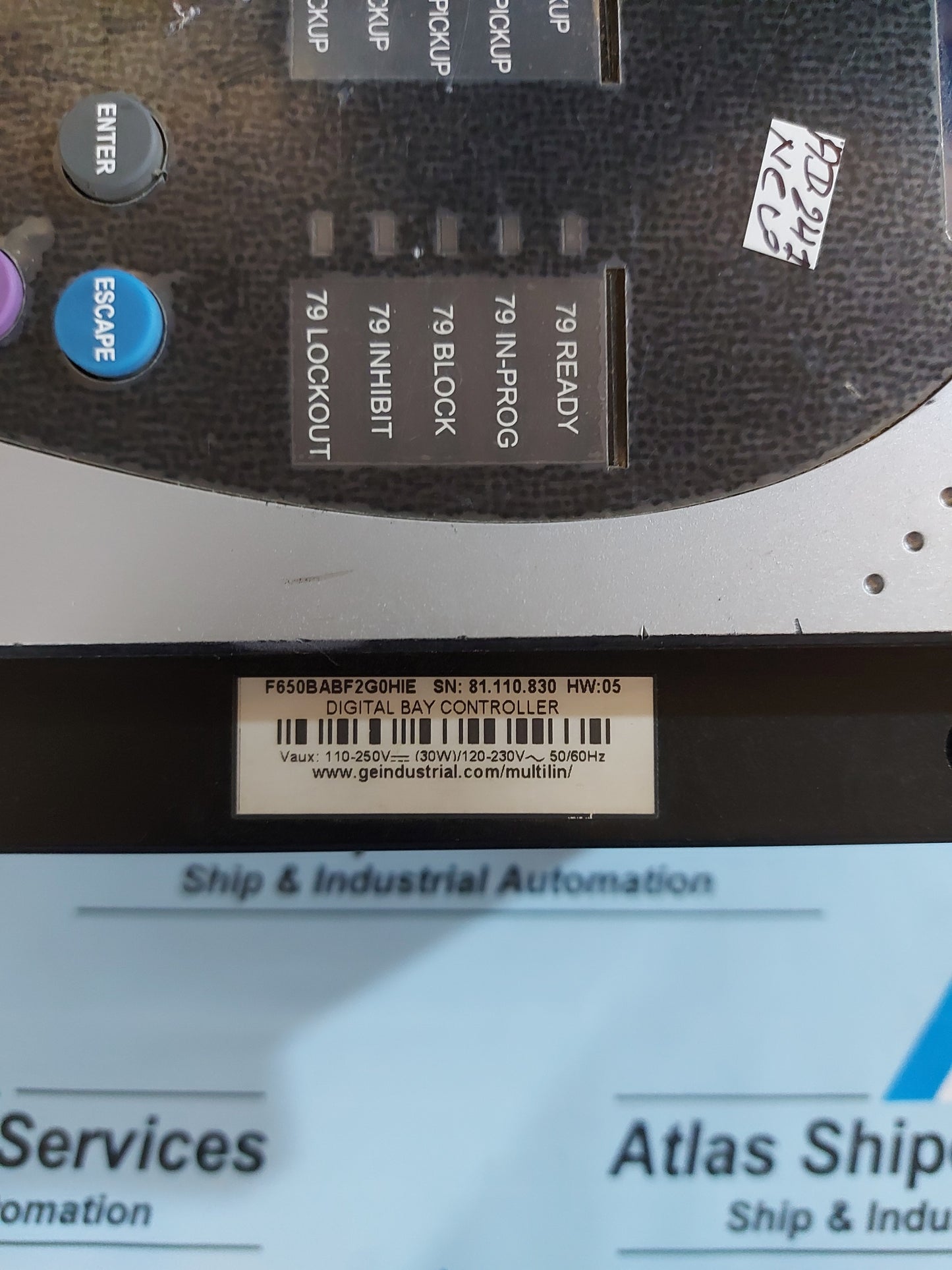 GE MULTILIN F650 DIGITAL BAY CONTROLLER F650BABF2G0HIE