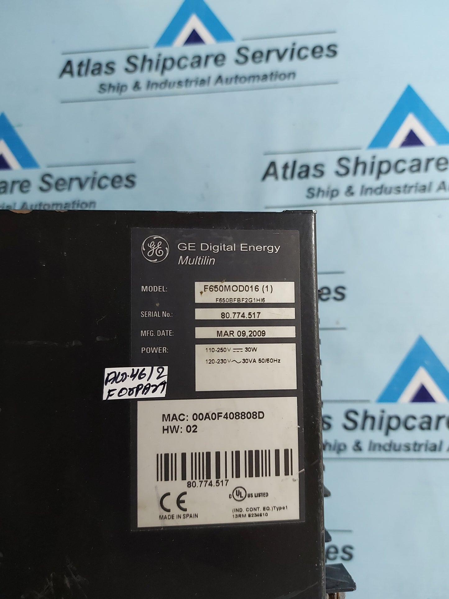 GE MULTILIN F650 DIGITAL BAY CONTROLLER F650MOD016 (1) AG46