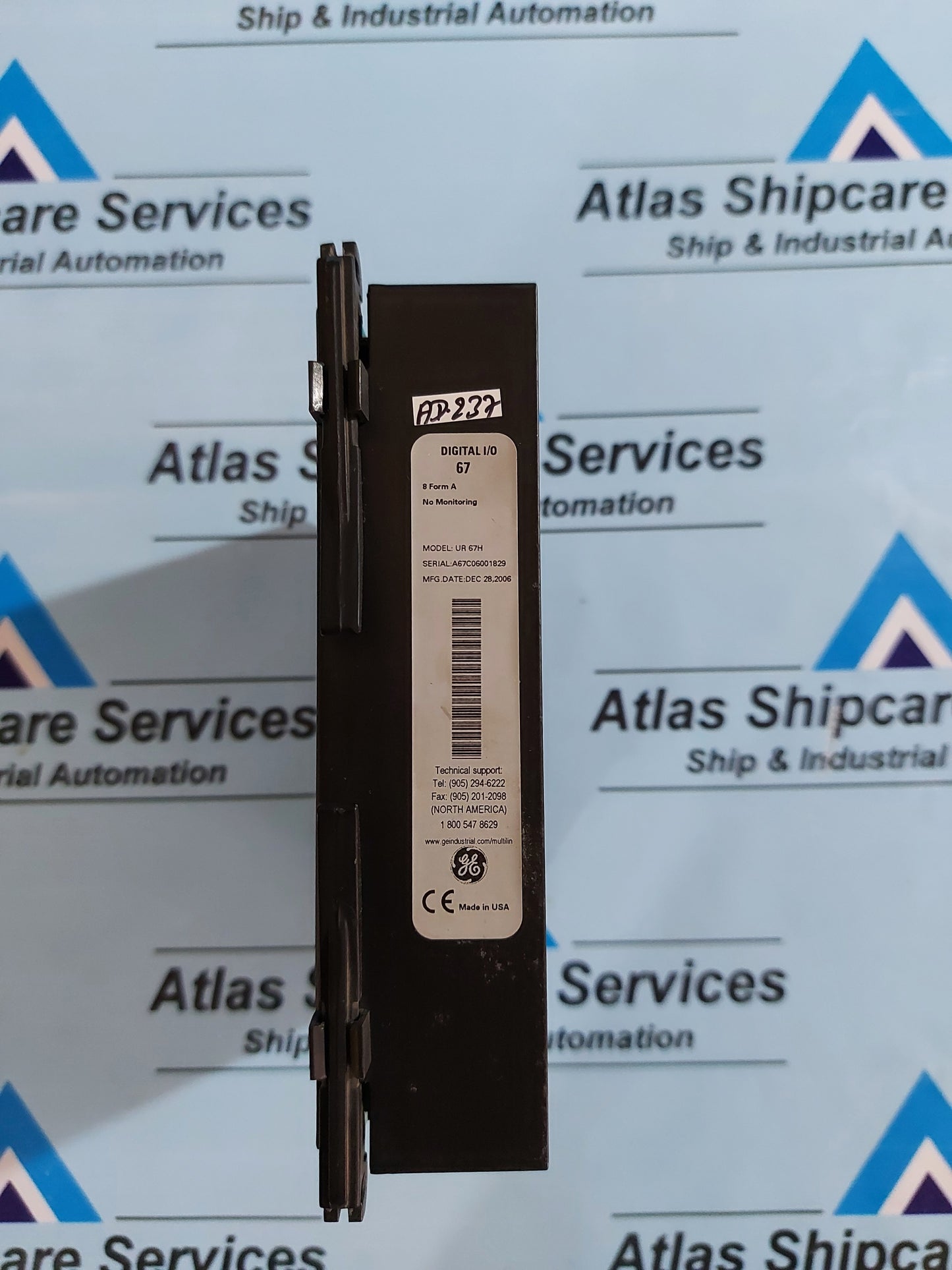 GE MULTILIN UR67H DIGITAL I/O 67 8 FORM A ON MONITORING 12A0-0006-C6