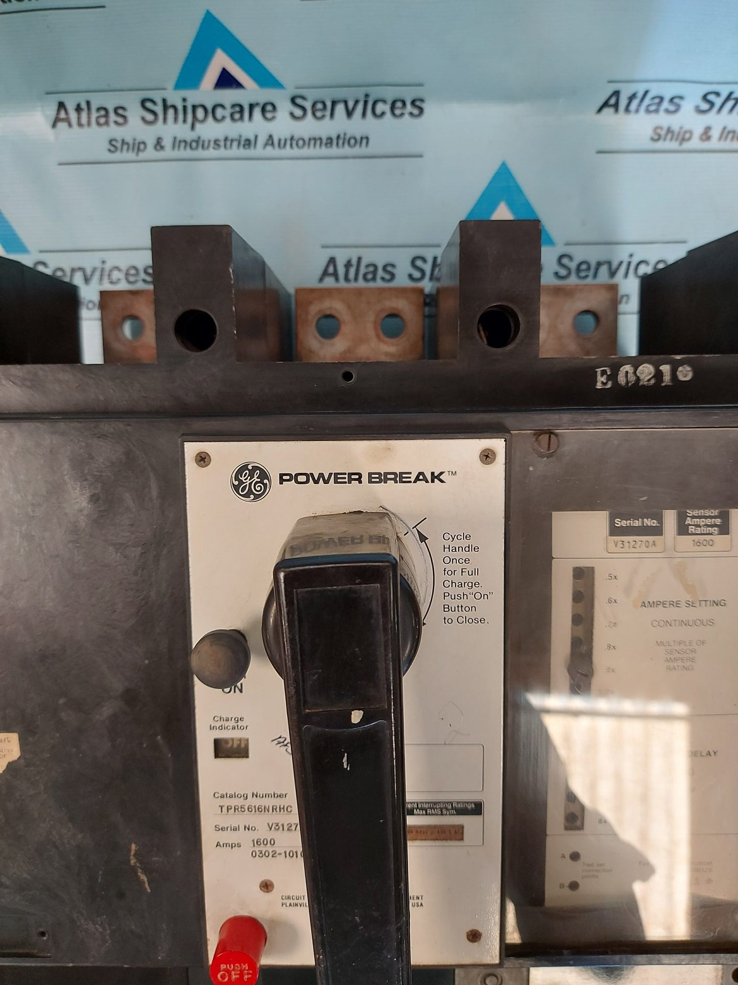 GE POWER BREAK TPR5616NRHC 1600 AMP INDUSTRIAL CIRCUIT BREAKER