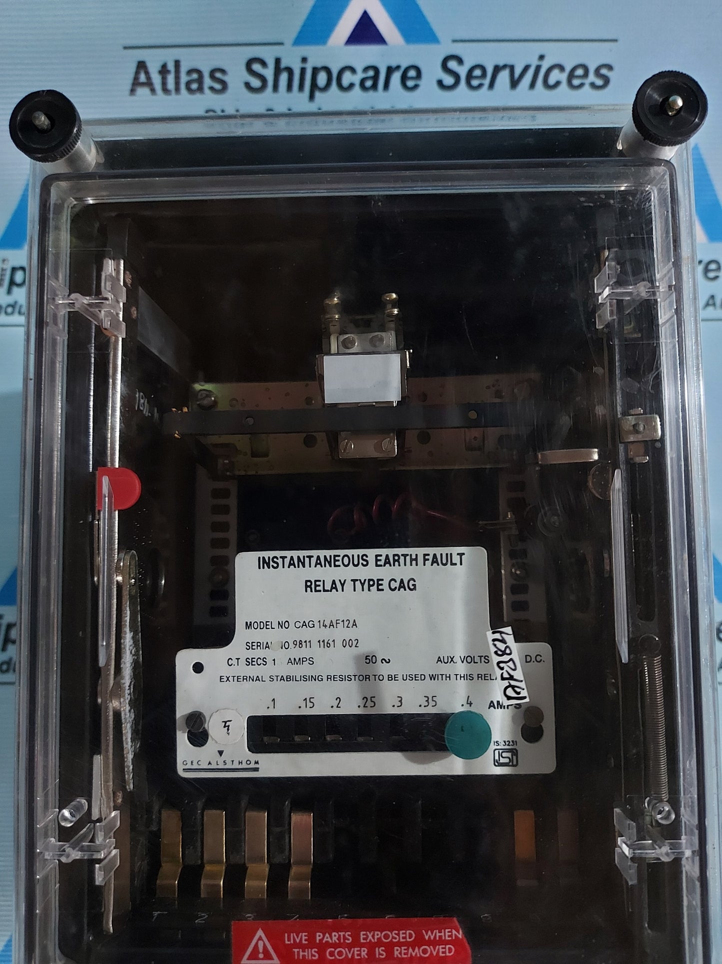 GEC ALSTHOM CAG14AF12A INSTANTANEOUS EARTH FAULT RELAY