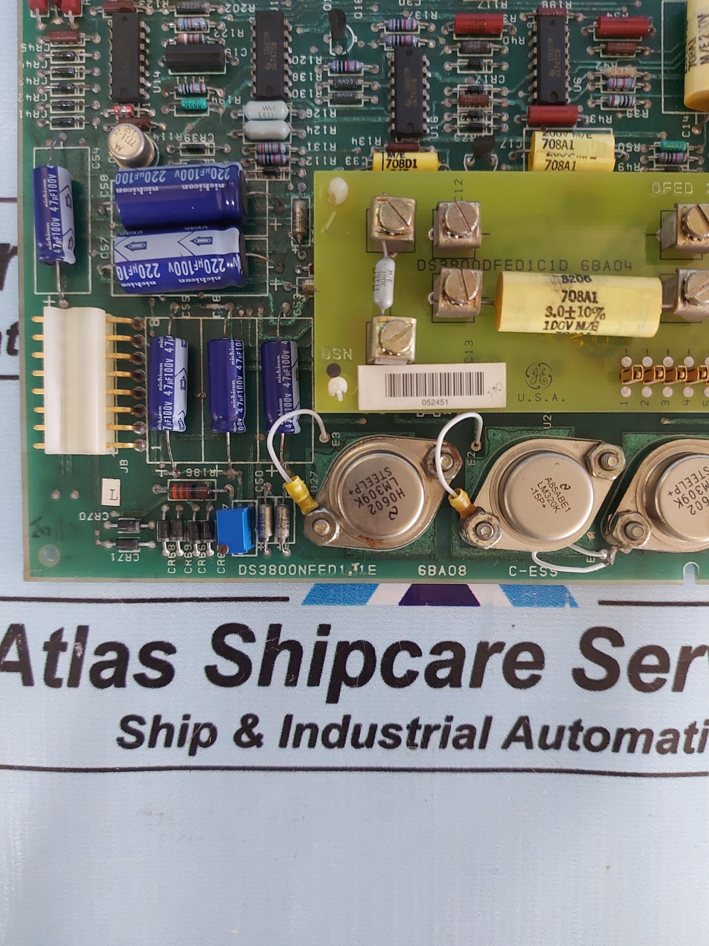 GENERAL ELECTRIC DS3800NFED1J1E 6BA08 PC CIRCUIT BOARD