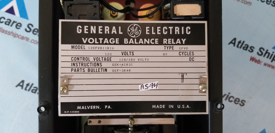 General Electric CFVB Voltage Balance Relay
