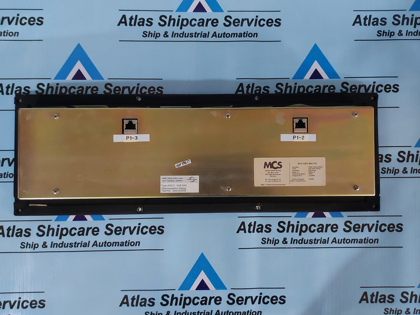 H.M. STEIN SOHN A205.3 SUB DAD DATA ACQUISITION DISPLAY