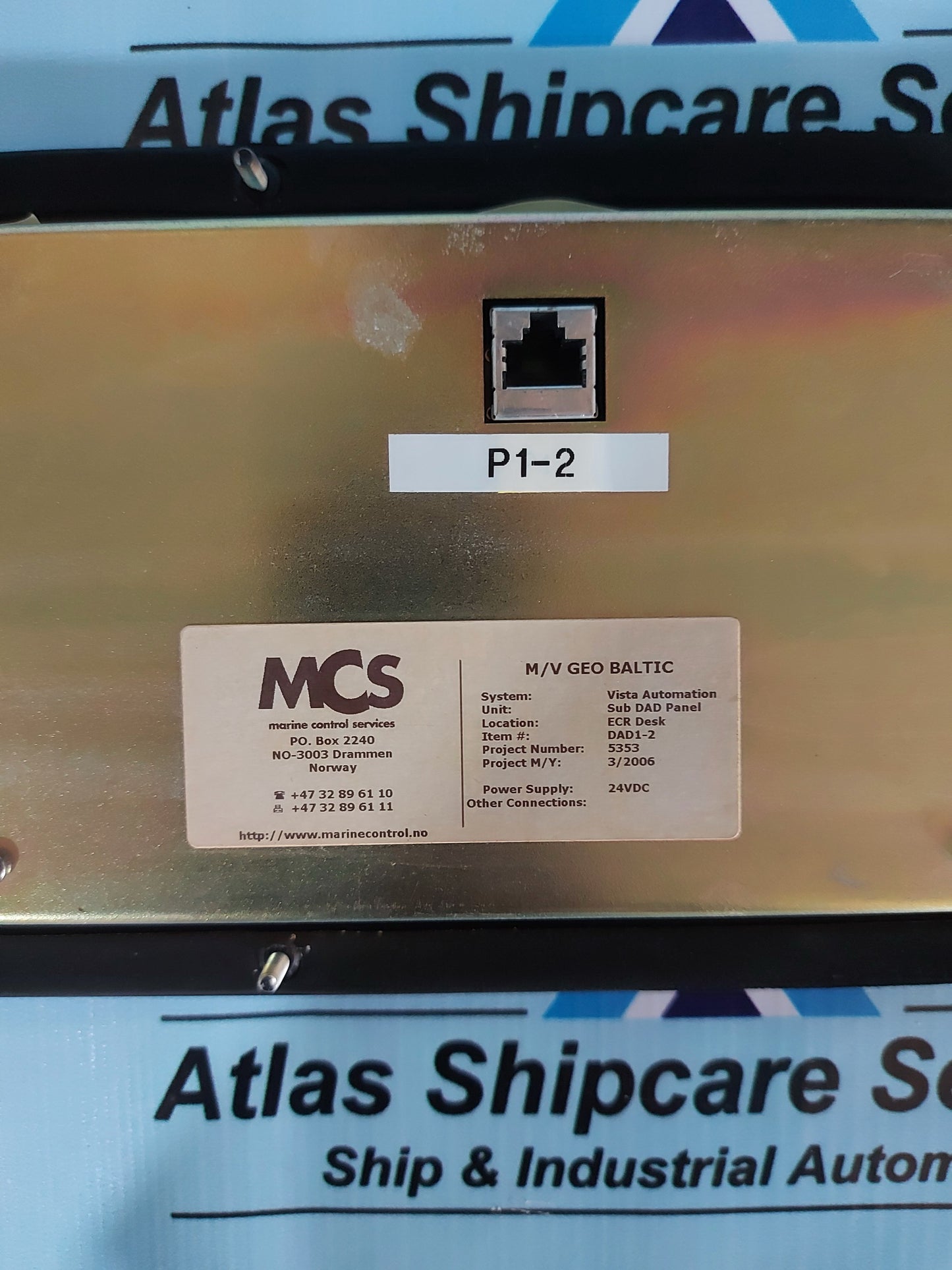H.M. STEIN SOHN A205.3 SUB DAD DATA ACQUISITION DISPLAY