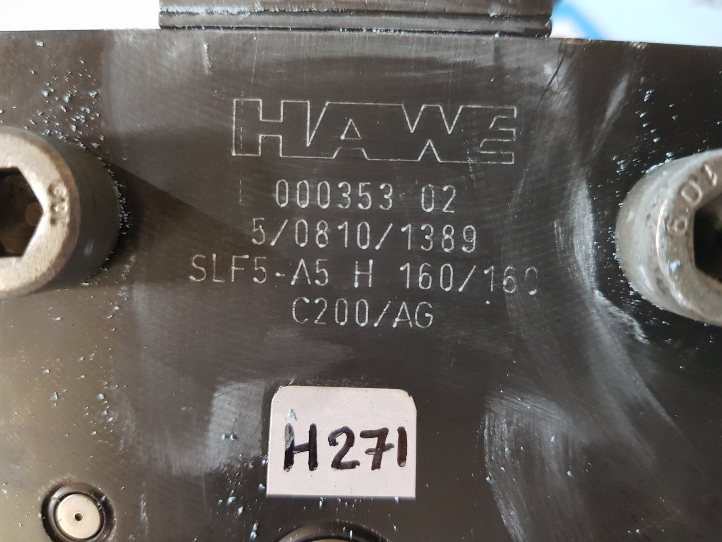 HAWE 000353 02 DIRECTIONAL SPOOL VALVES H271