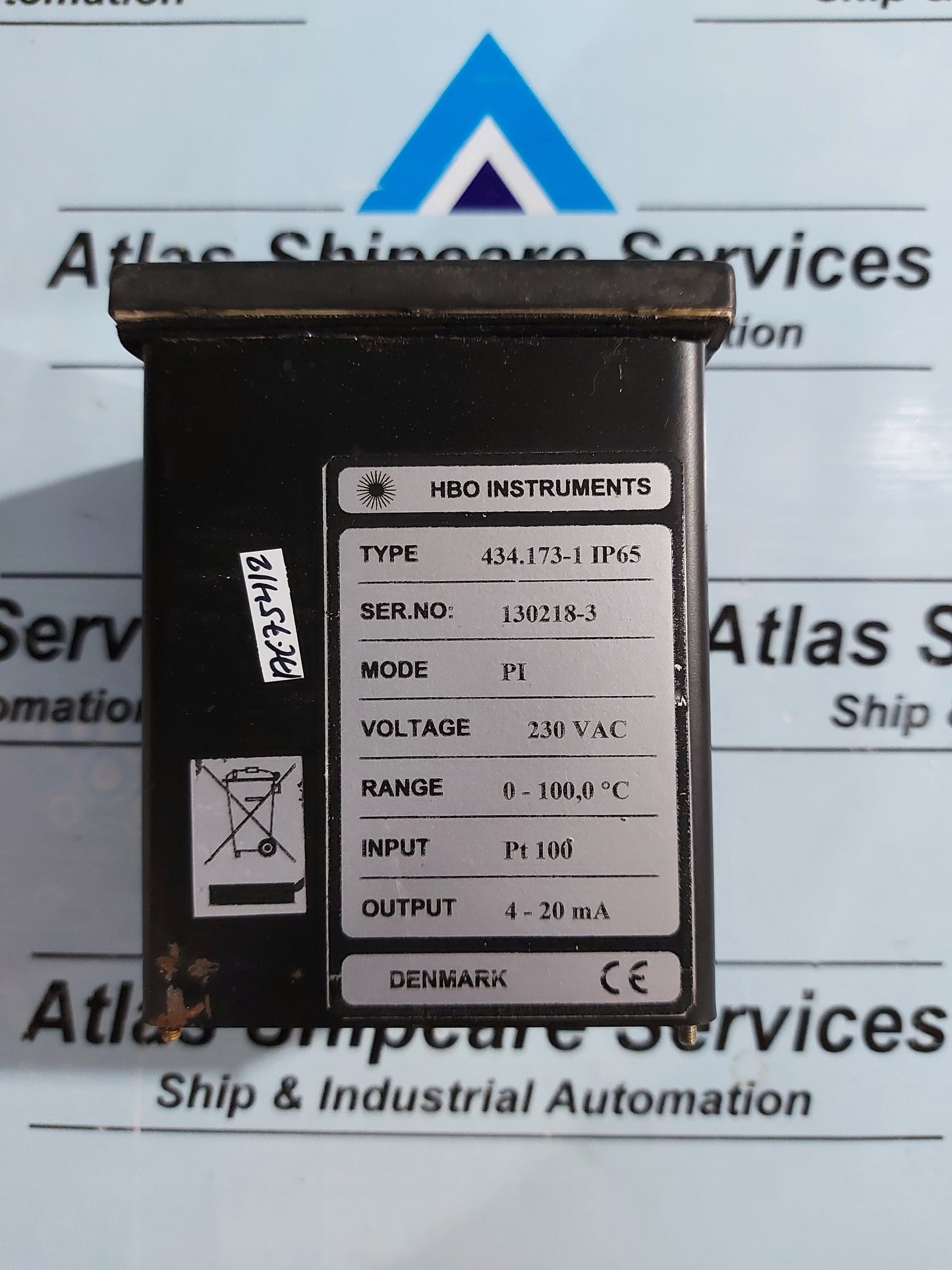 HBO INSTRUMENTS 434.173-1 IP65 DIGITAL METER