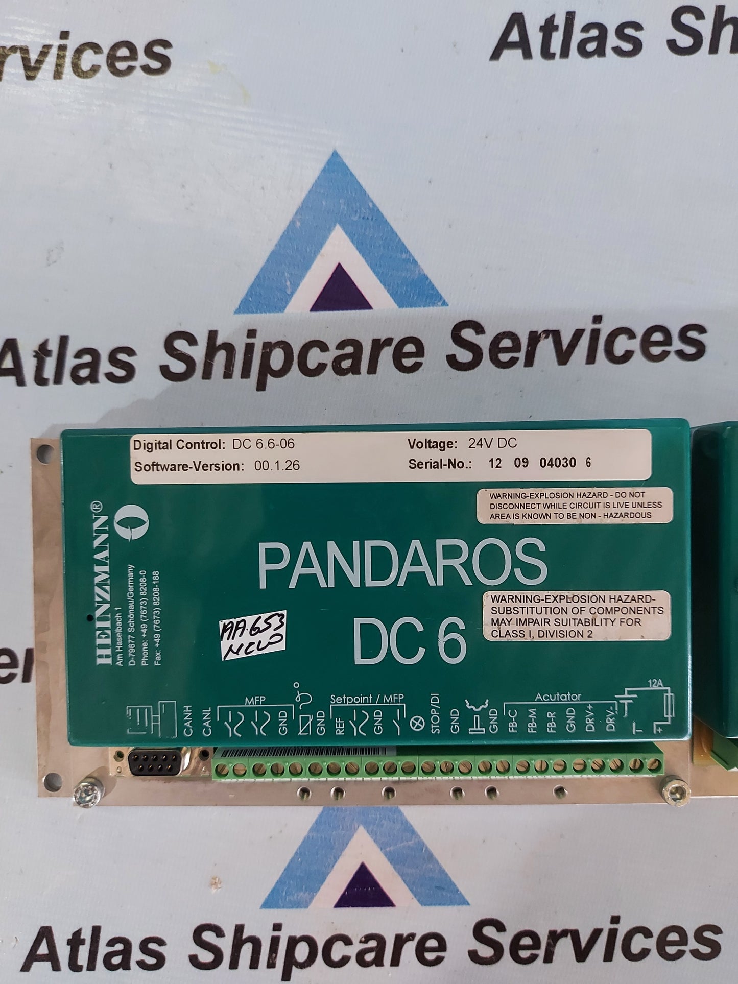 HEINZMANN PANDAROS DC 6 DIGITAL POSITIONER DC 6.6-06