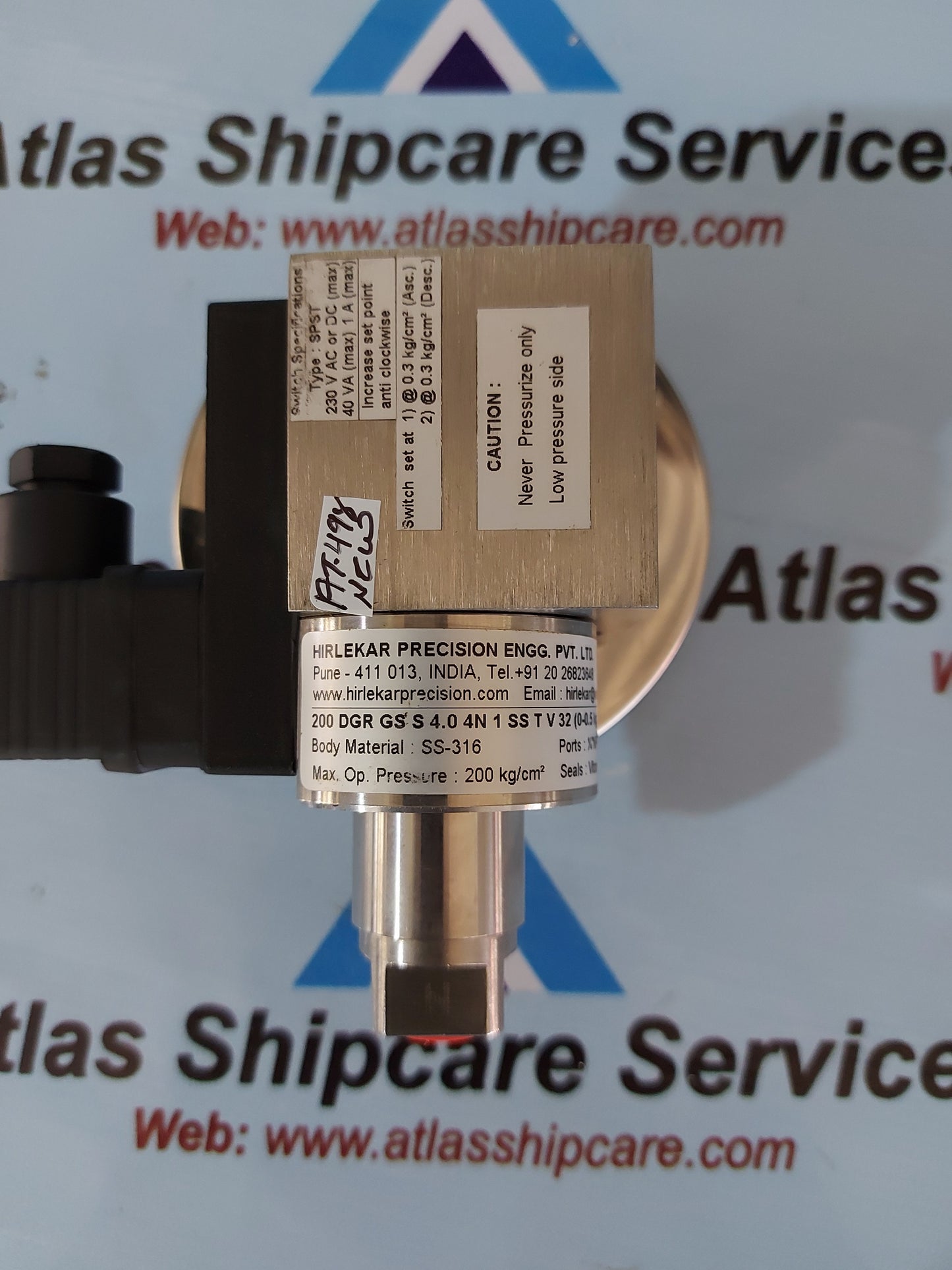 HIRLEKAR PRECISION SPST INCREASE SET POINT ANTI CLOCKWISE