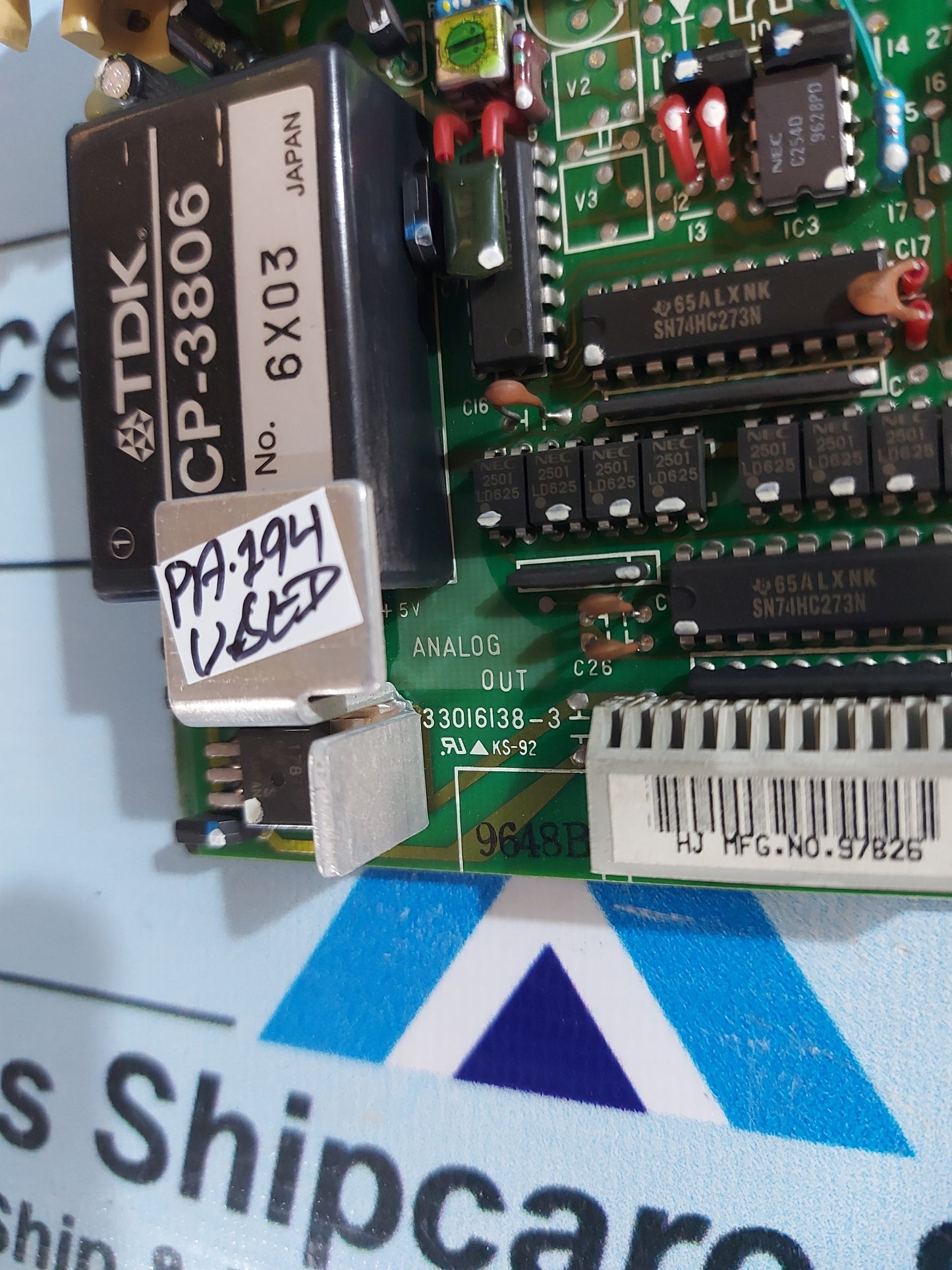 HITACHI ANALOG OUT 33016138-3 C3D08 325.2oz