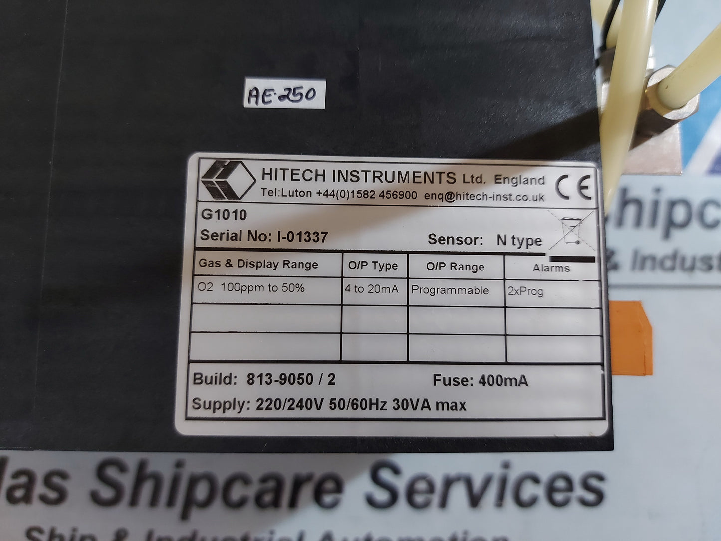 HITECH INSTRUMENTS G1010 MARK II OXYGEN ANALYSER
