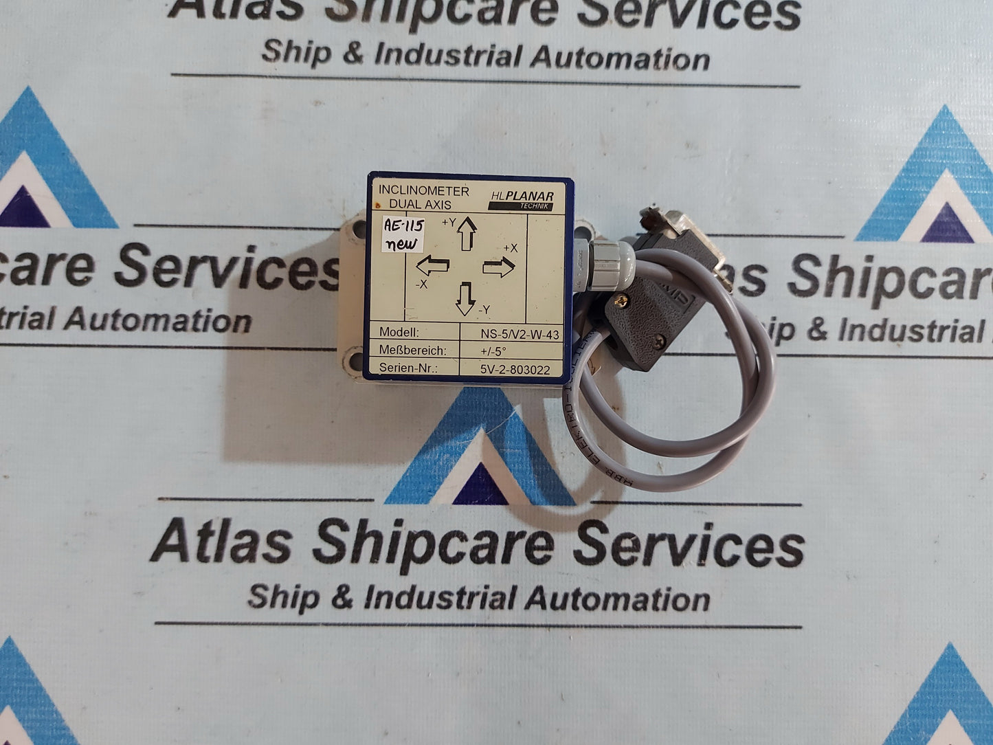 HL PLANAR NS-5/V2-W-43 DUAL AXIS INCLINOMETER