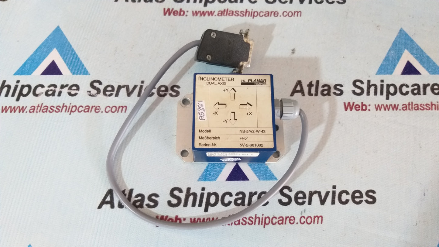 HL Planar NS-5/V2-W-43 Dual Axis Inclinometer