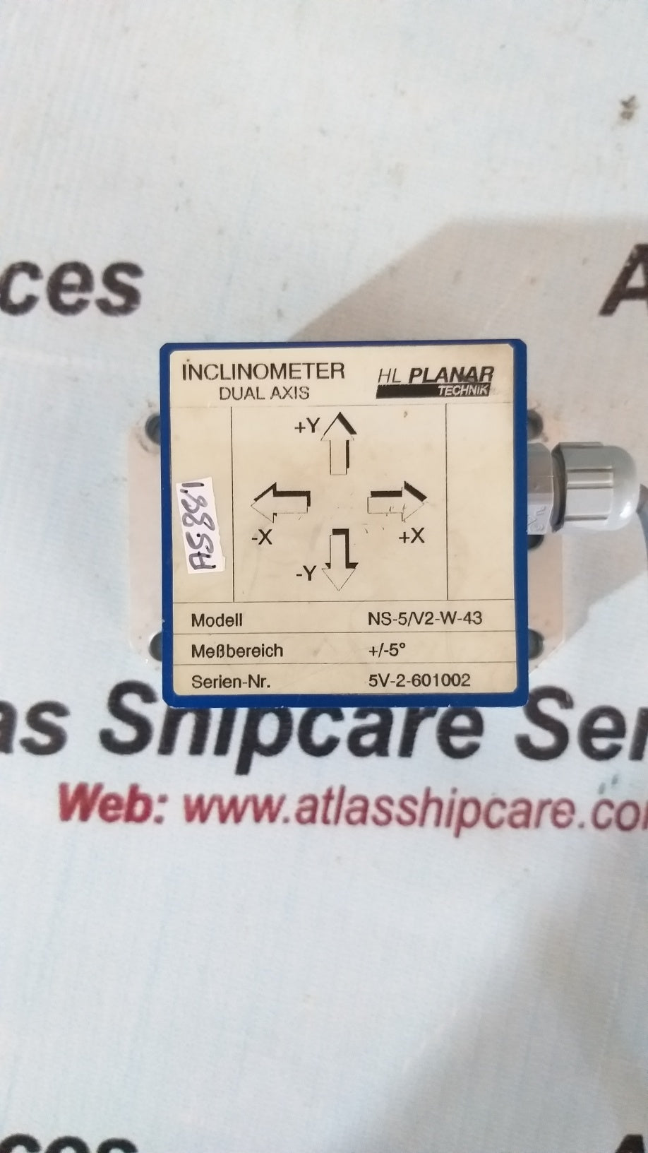 HL Planar NS-5/V2-W-43 Dual Axis Inclinometer