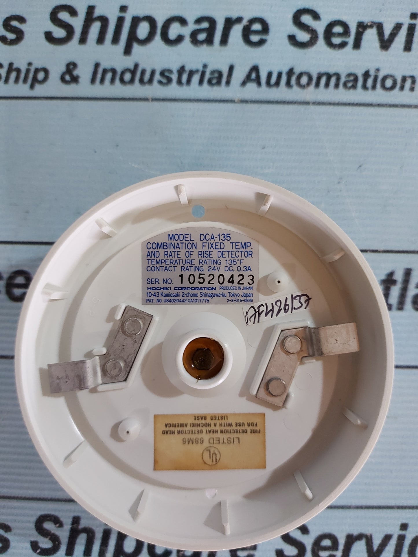HOCHIKI DCA-135 TEMPERATURE DETECTOR HEADS FOR FIRE ALARM SYSTEM 135'C