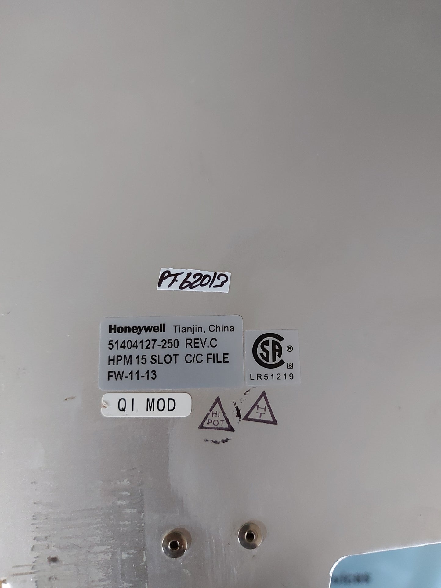 HONEYWELL 51404127-250 HPM 15 SLOT C/C FILE FW-11-13