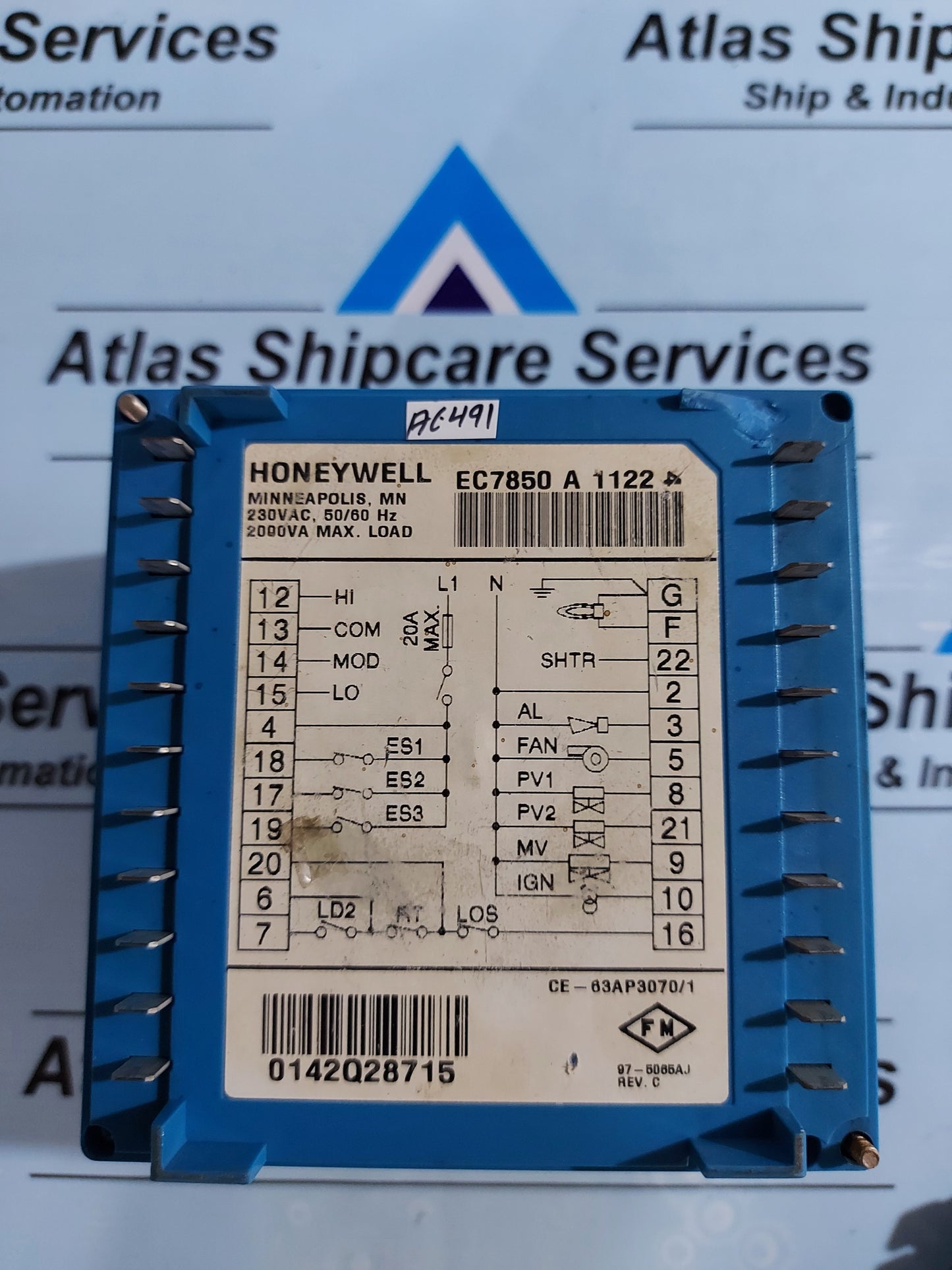 HONEYWELL CE-63AP3070/1 BURNER CONTROL
