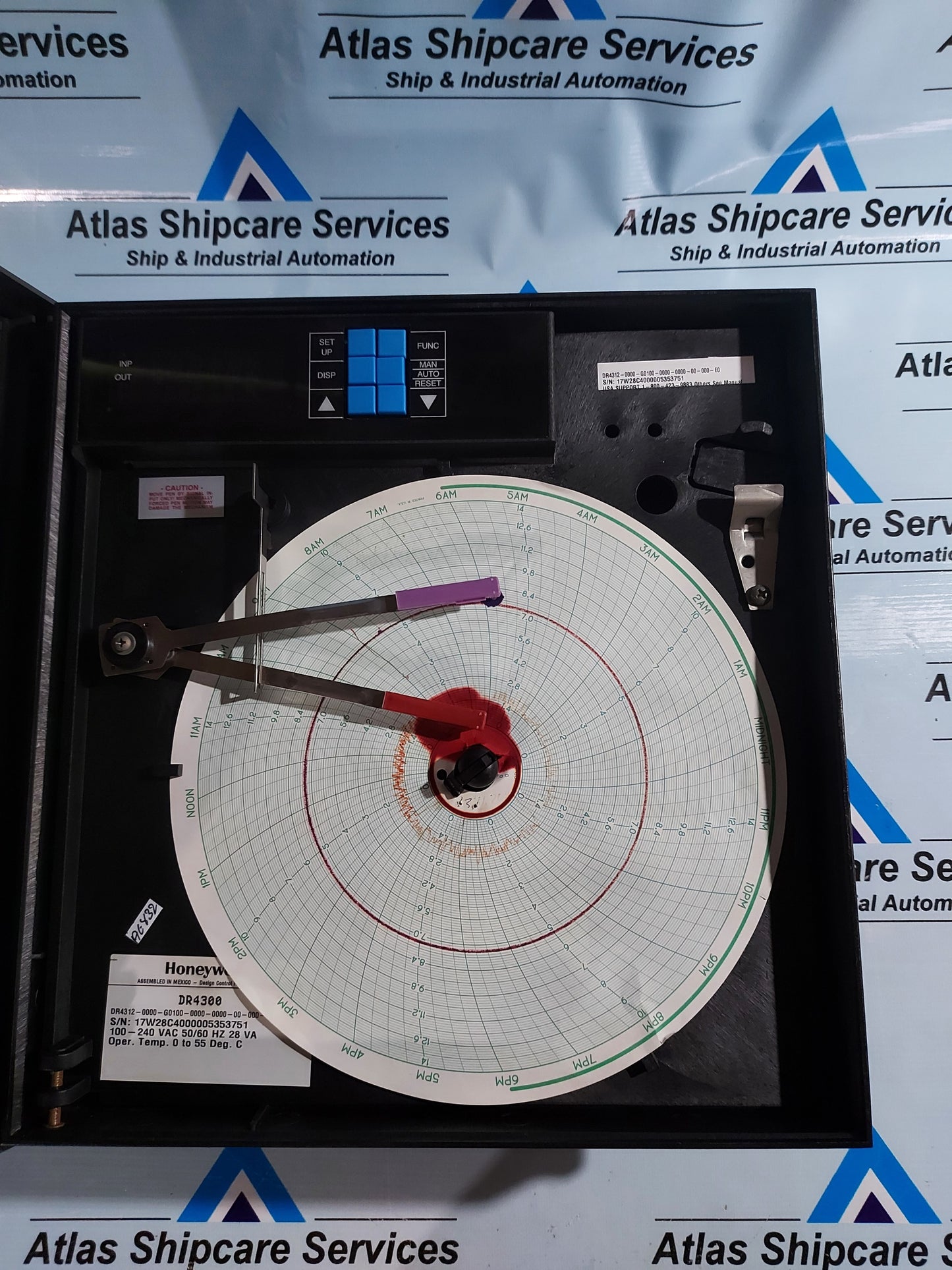 HONEYWELL DR4300 CIRCULAR CHART RECORDER
