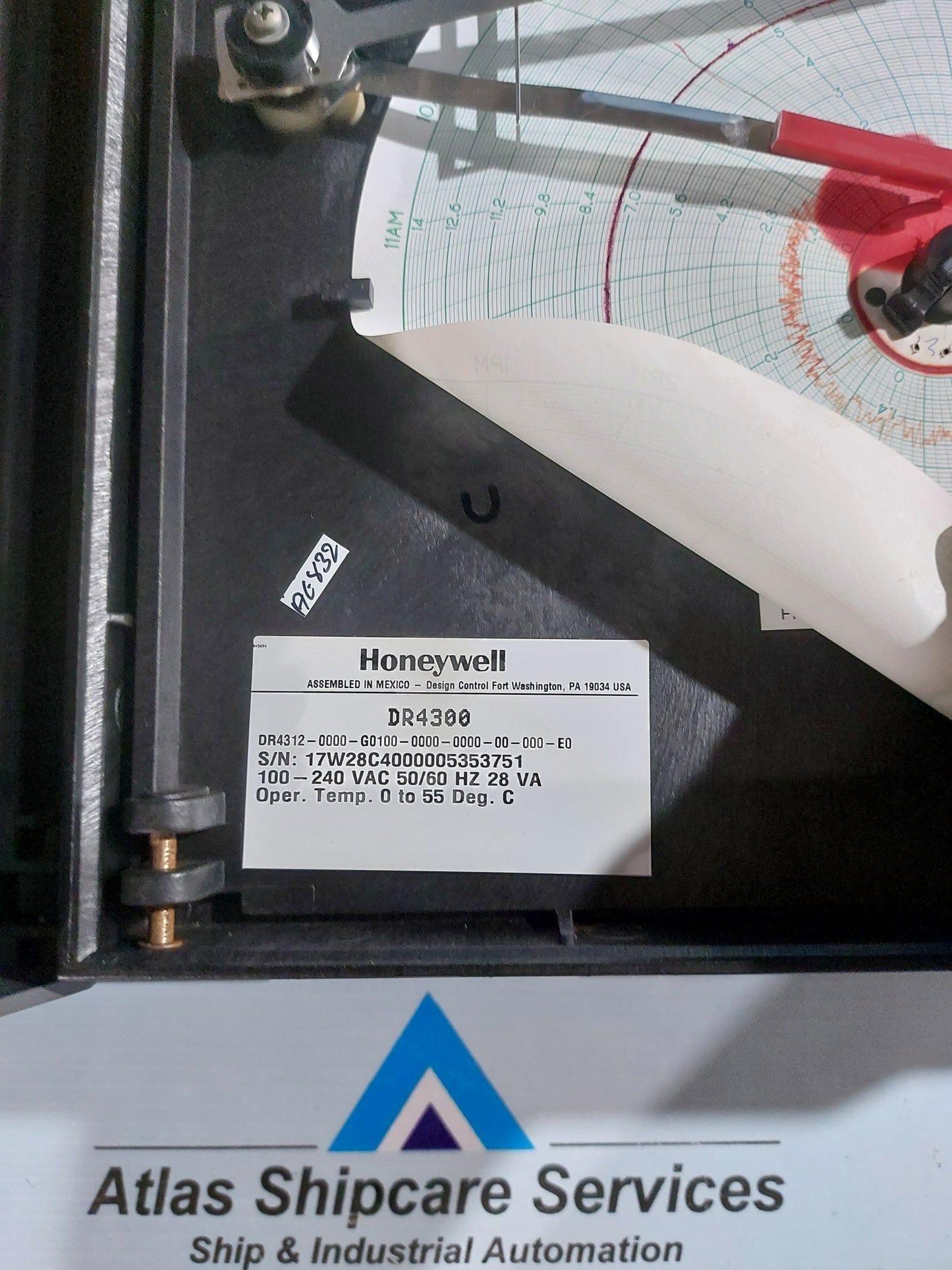 HONEYWELL DR4300 CIRCULAR CHART RECORDER