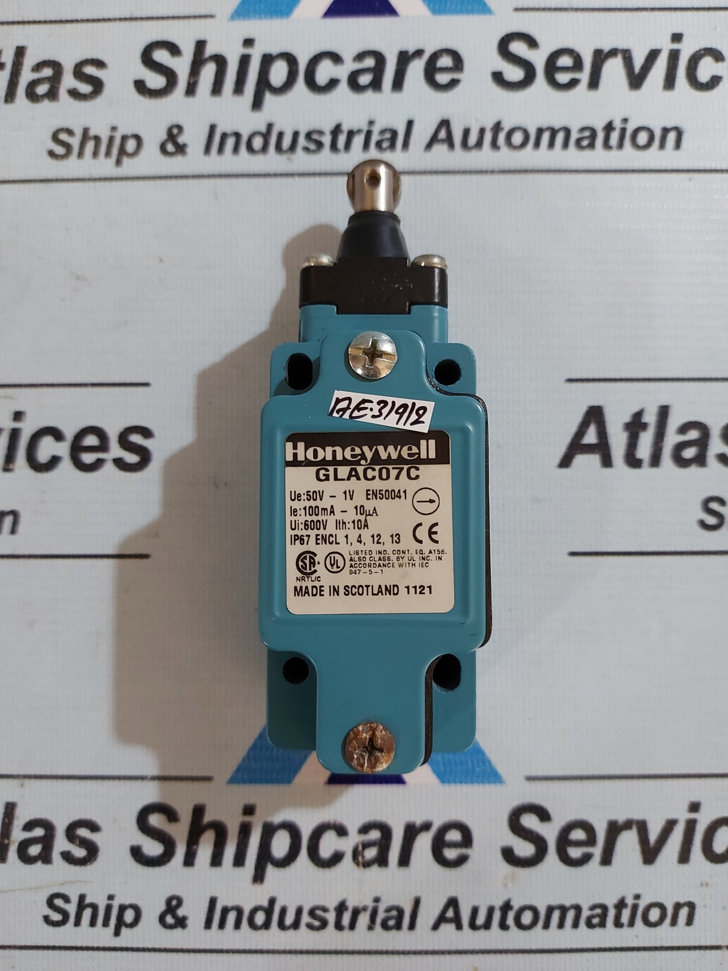 HONEYWELL GLAC07C GLA SERIES PLUNGER LIMIT SWITCH