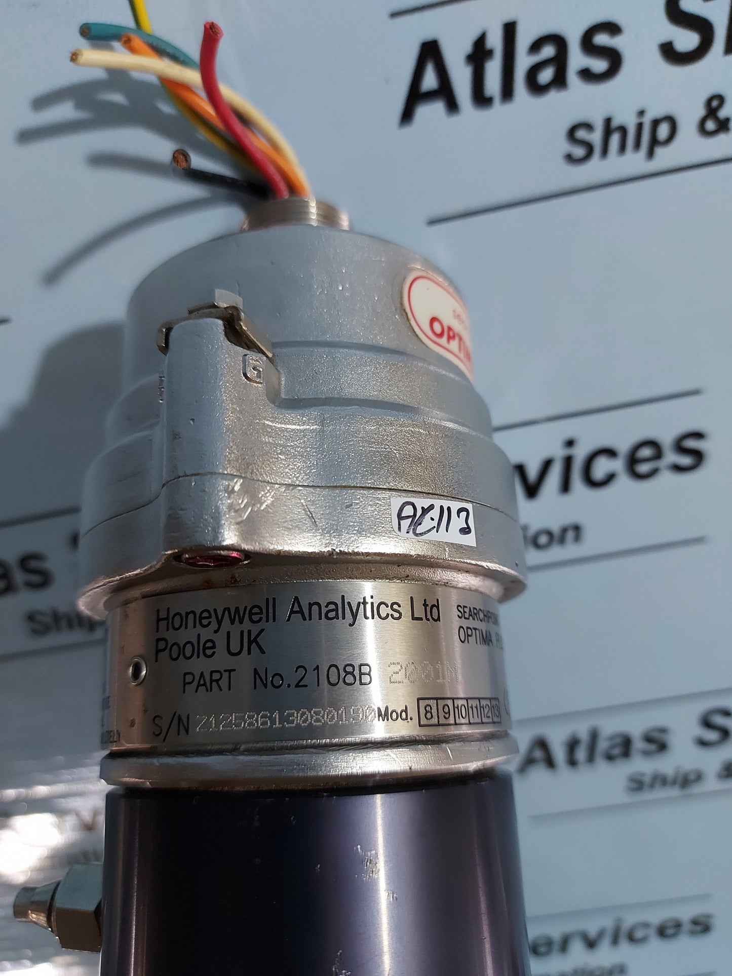 HONEYWELL SEARCHPOINT OPTIMA PLUS INFRARED GAS DETECTOR 2108B 2001M