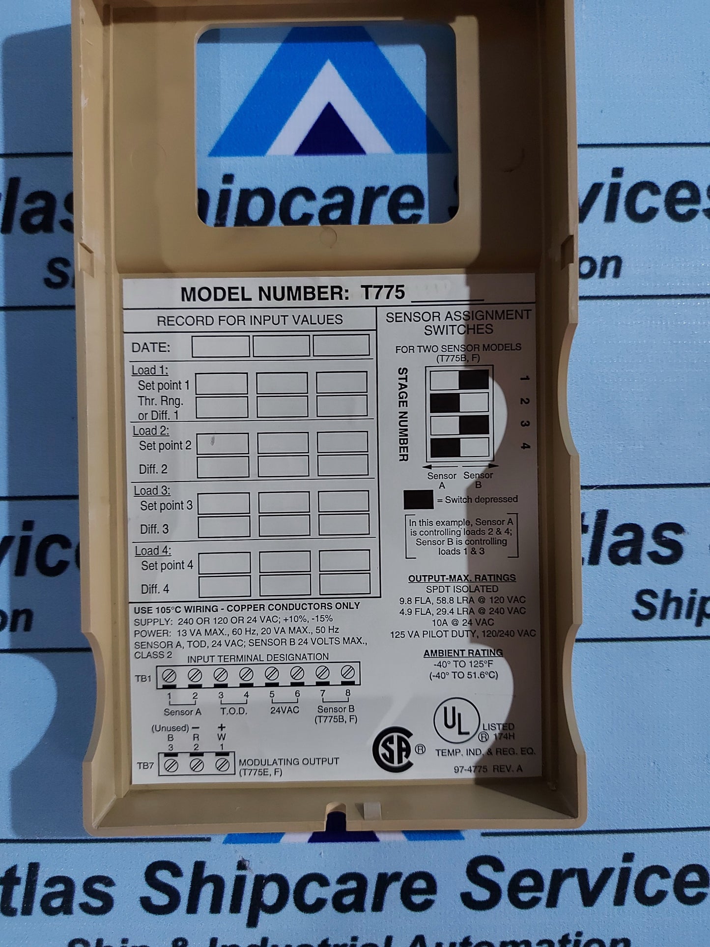 HONEYWELL T775A1035 INDUSTRIAL CONTROL SYSTEM